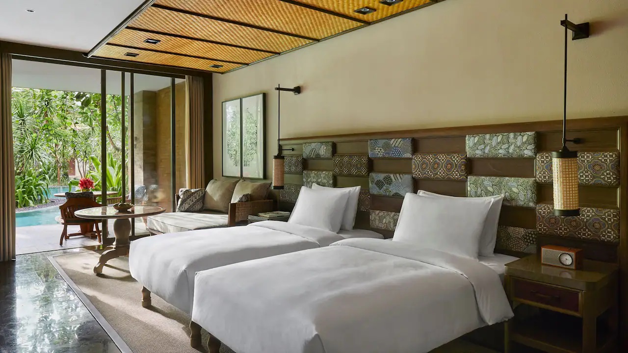 Room, Twin Beds, Lagoon View