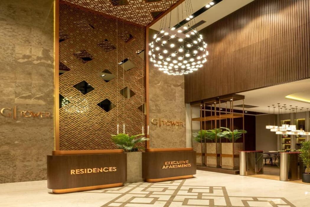 Lobby at G Tower Furnished Apartment Rentals Istanbul, ISTANBUL