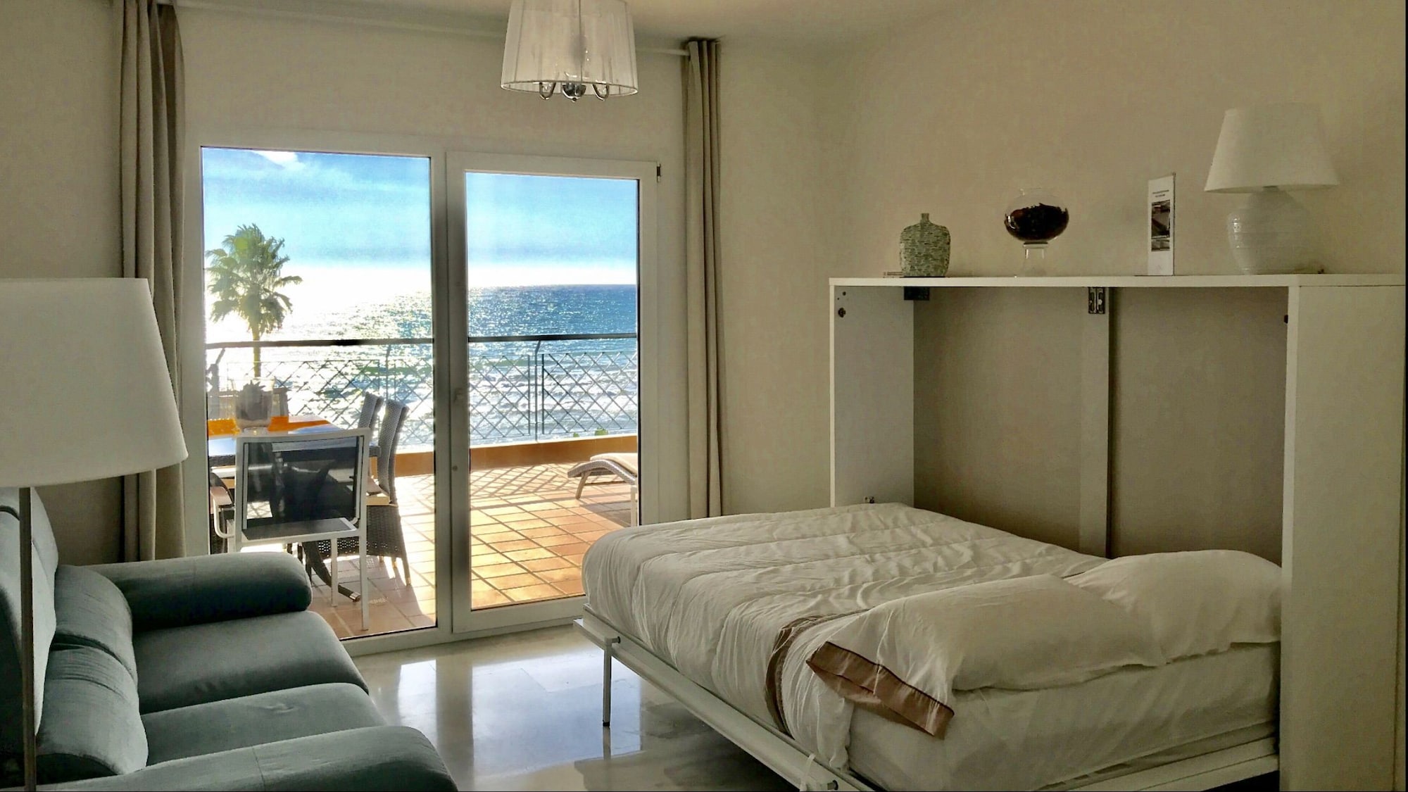 2 Bedrooms, Apartment, Murphy Bed, Queen and Twin Beds, Sea View, Terrace
