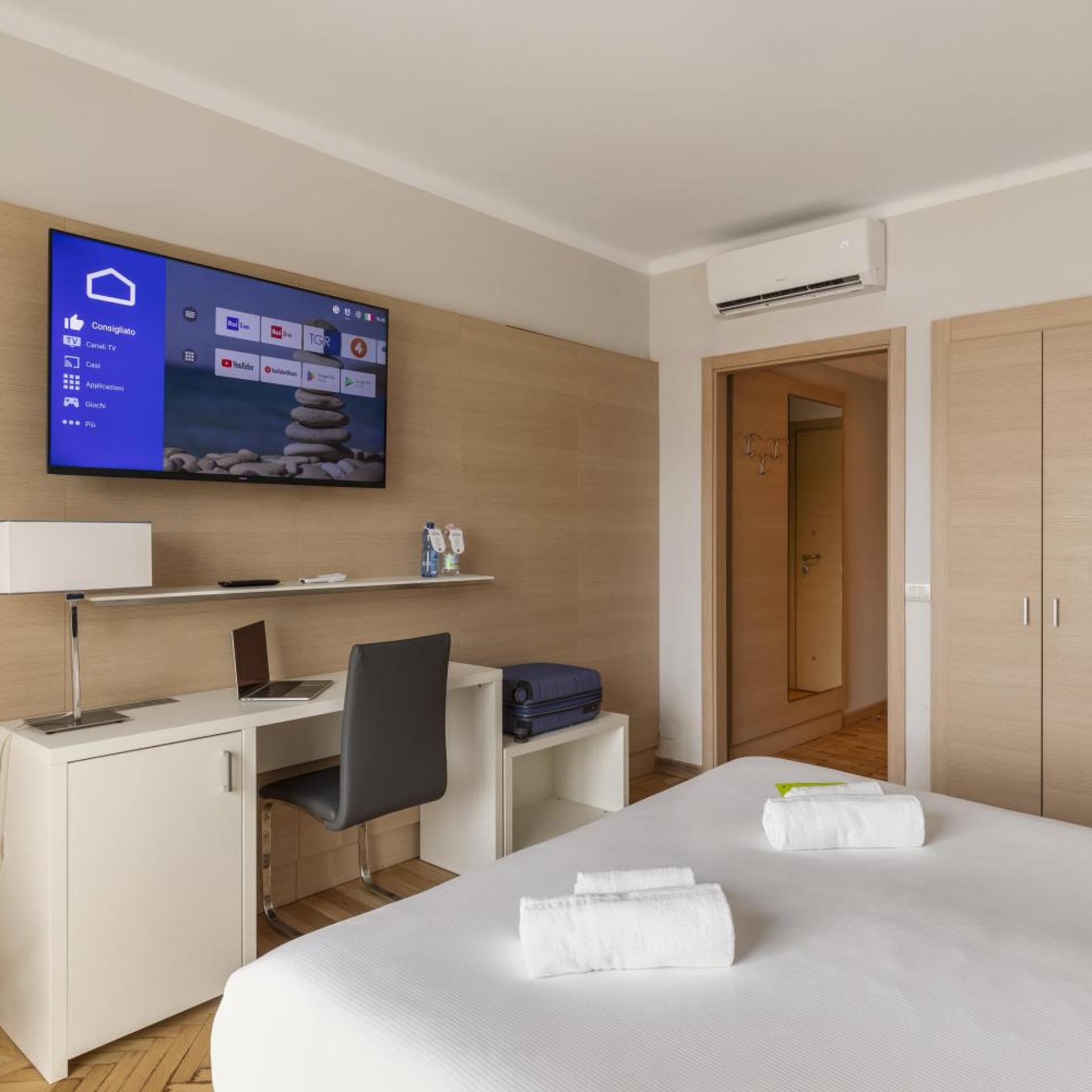 غرفة بسرير مزدوج بإطلالة على البحر، B&B Hotel Park Hotel Suisse Santa Margherita Ligure 6/10