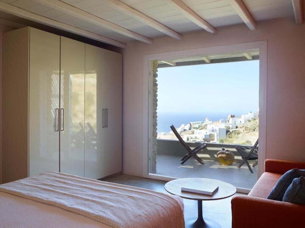 غرفة بريميوم بسرير كينج بإطلالة على البحر، Aeolis Tinos Suites 10/10