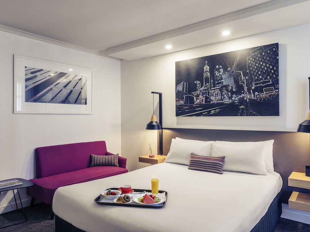 غرفة بريفيليج بسرير كوين بإطلالة على المدينة، Mercure Brisbane King George Square 2/5