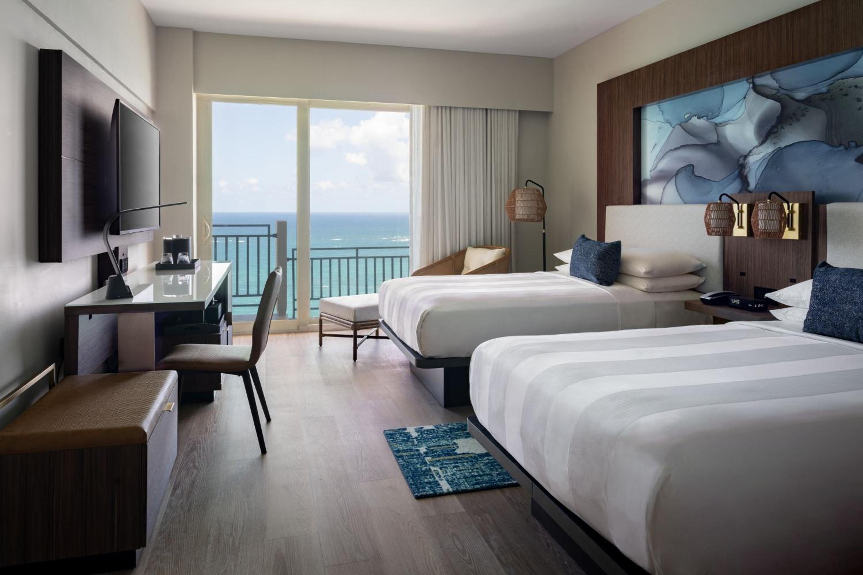 Tower, 2 Double Beds, Ocean Front, Balcony