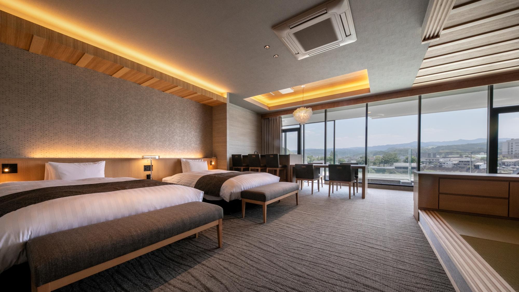 Japanese Western, Sakura, Suite, River View