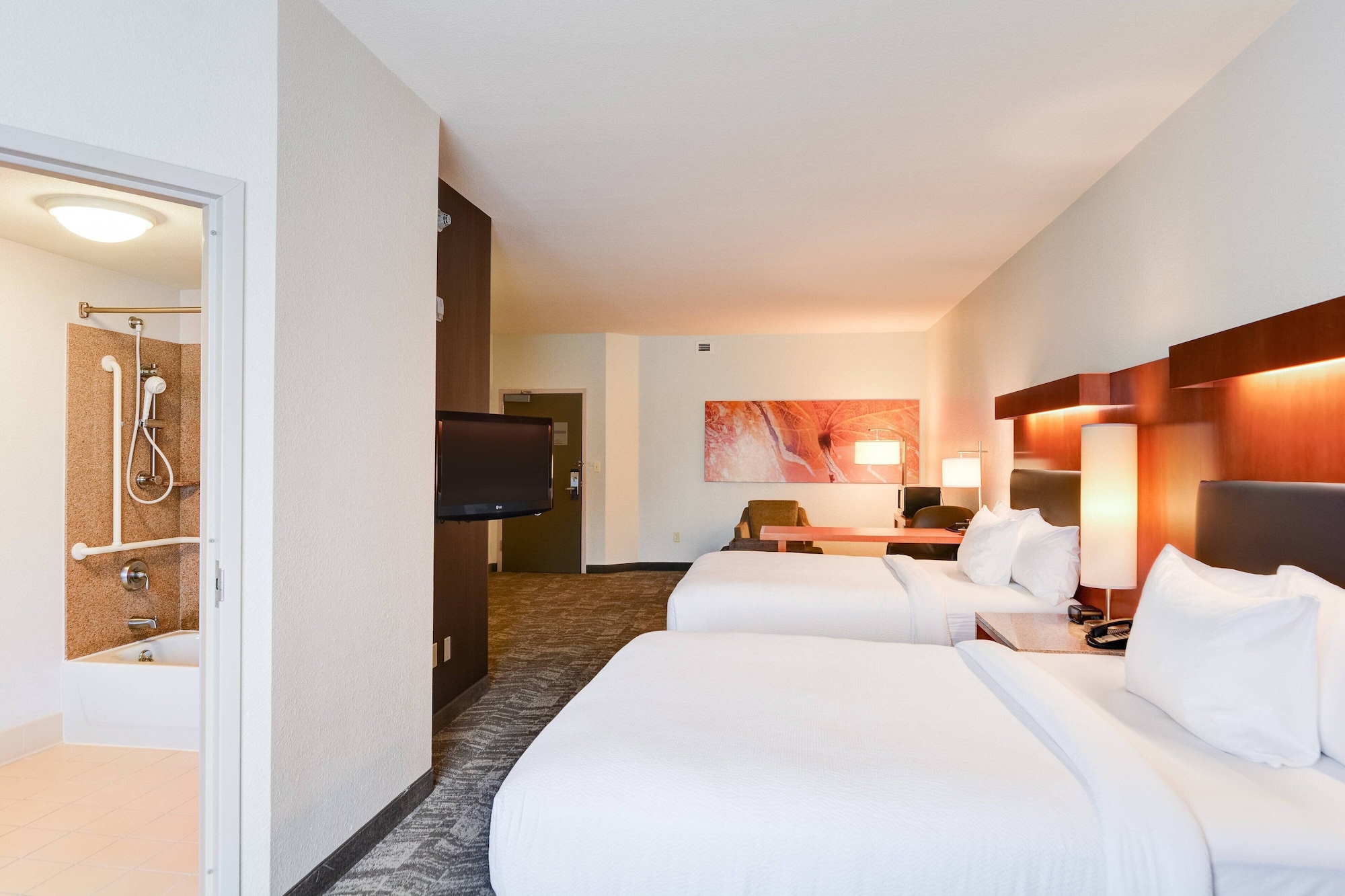 studio, multiple beds, Springhill Suites Shreveport-Bossier City/Louisiana Downs 2/7