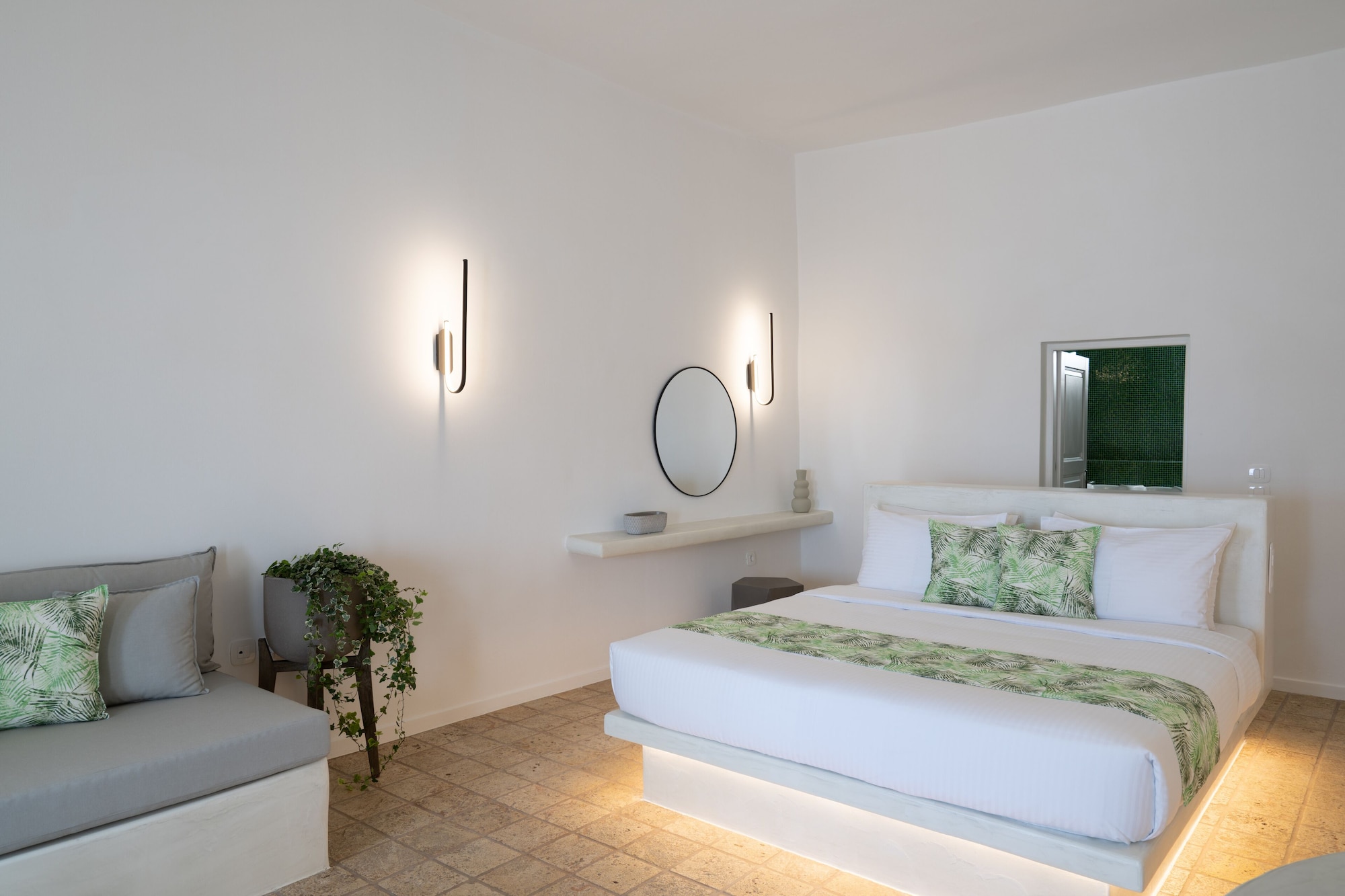 Eon, Suite, King Bed, Caldera View, Sofa, Hot Tub