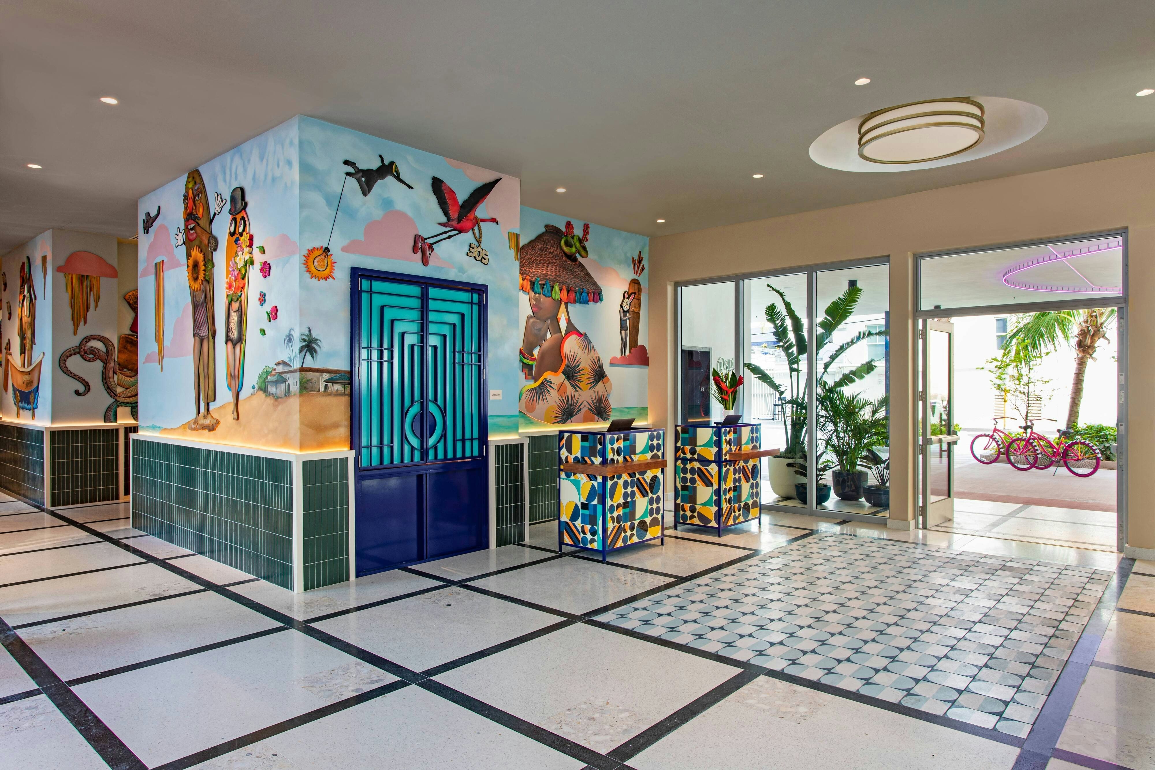 Lobby at Moxy Miami South Beach, MIAMI BEACH - FL