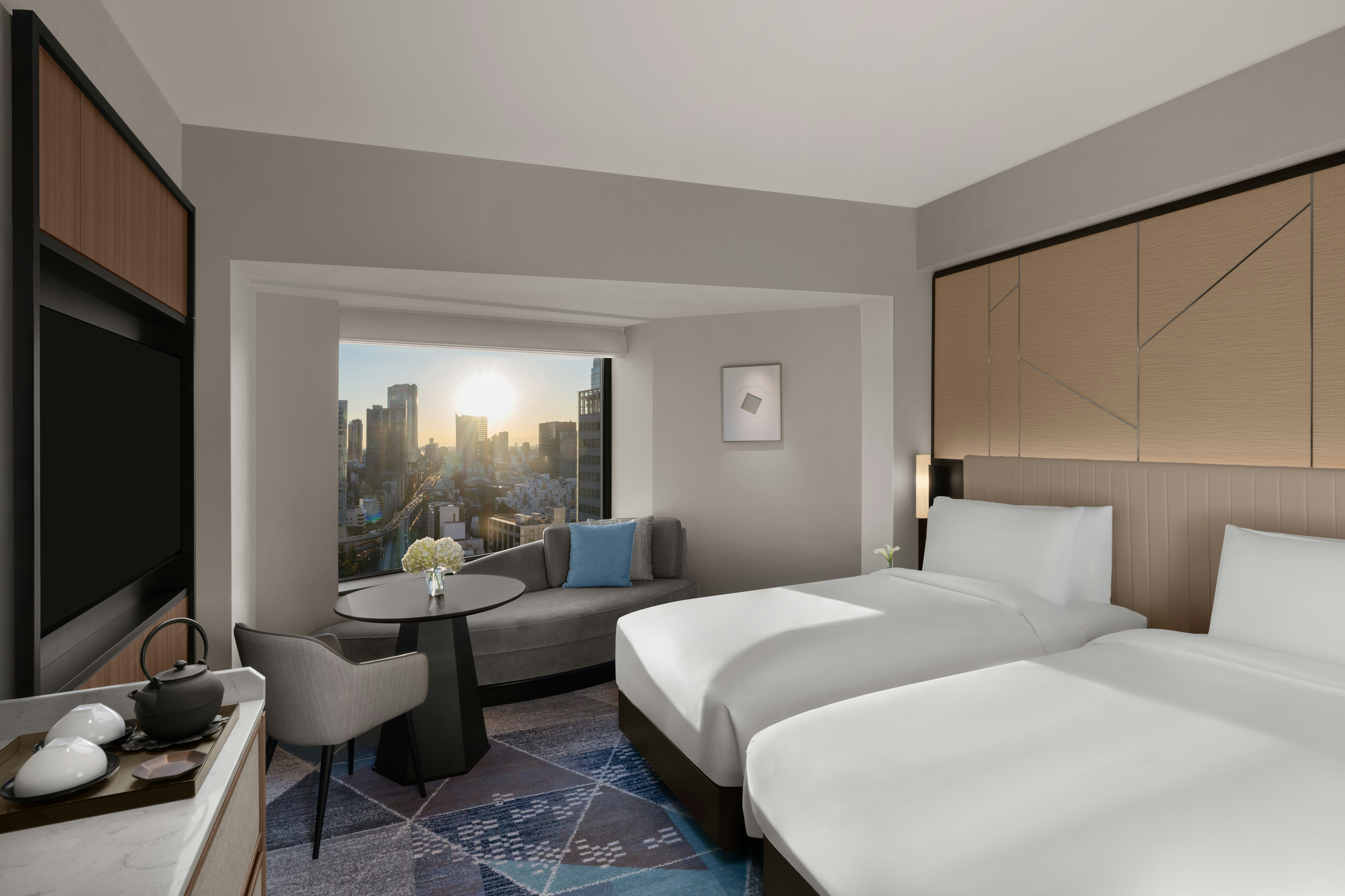 Premium, Twin Beds, Bath and Shower