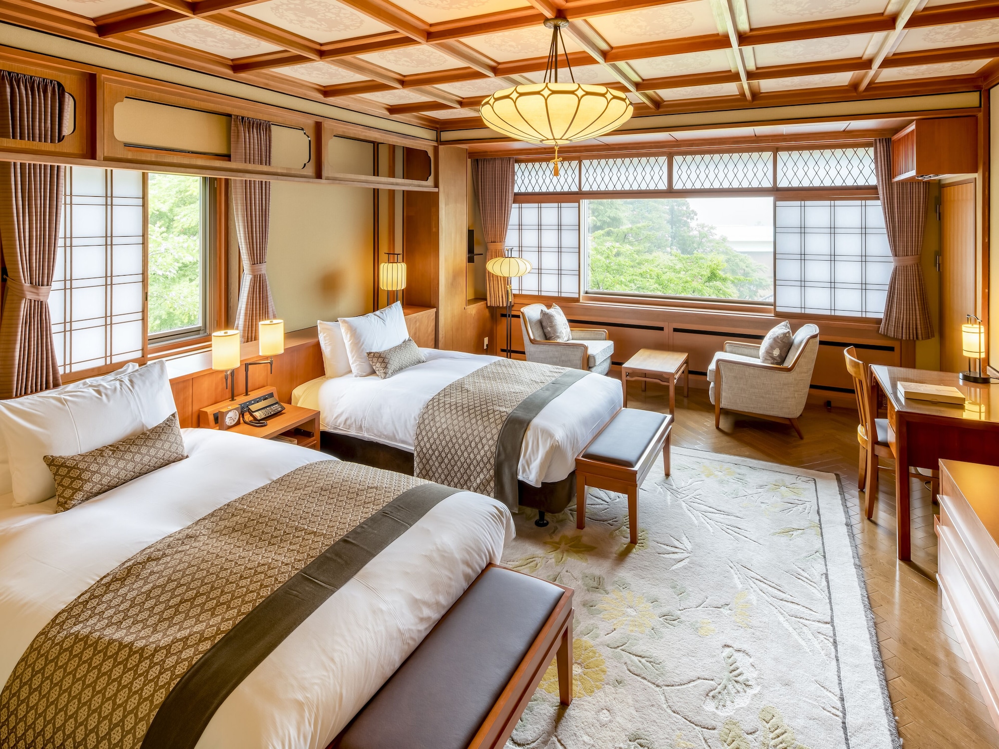 Room, Twin Beds, Forest Wing, Corner