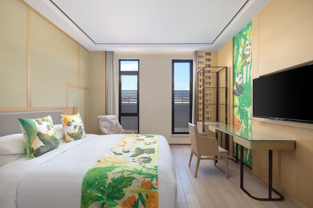 Lovely, Panda, Guest Room, Deluxe, King Bed, Balcony