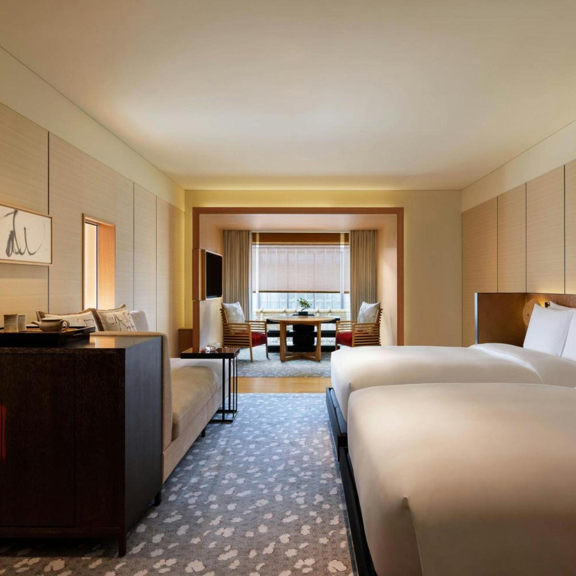 Kyoto, Guest Room, Deluxe, 2 Double Beds, Courtyard View