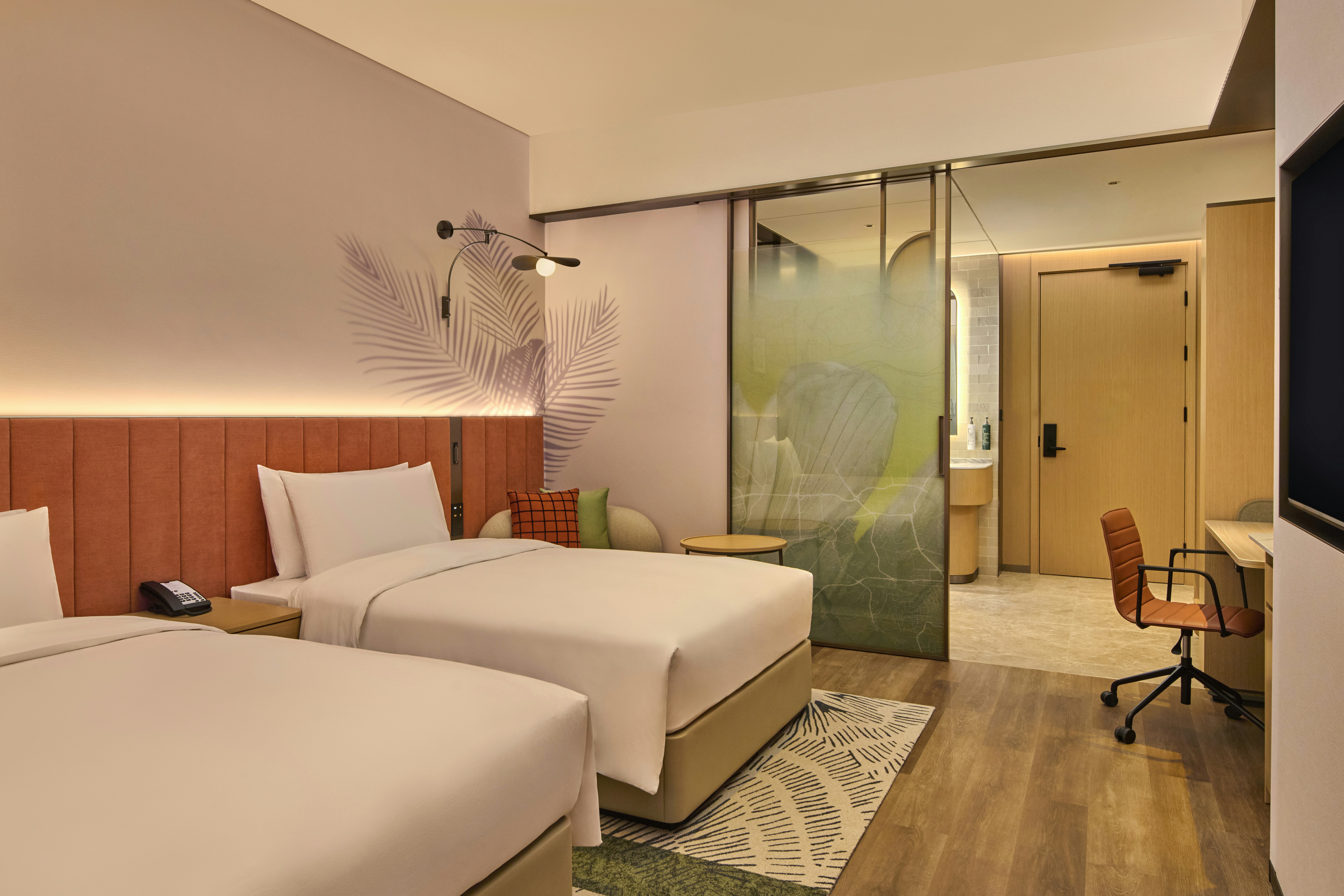 GUEST ROOM, TWIN BEDS, HIGH FLOOR