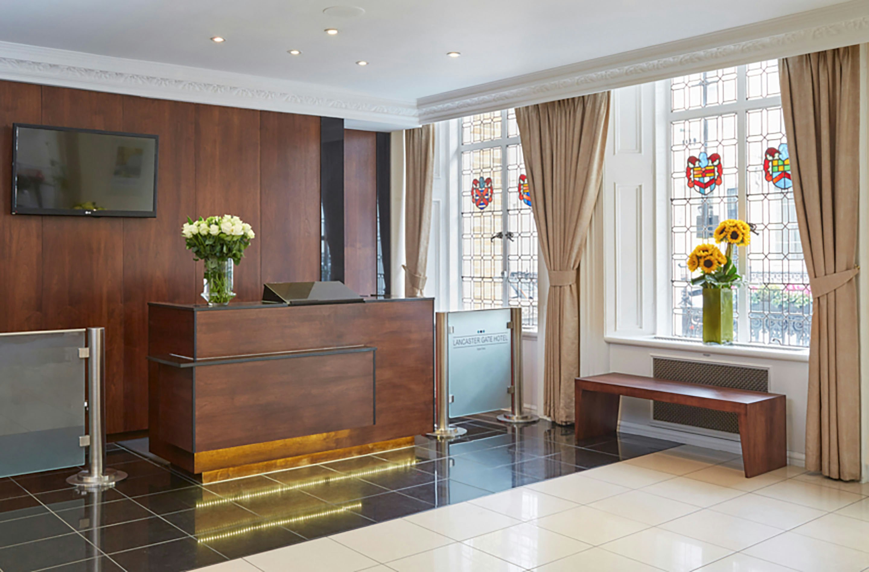 Lobby at Lancaster Gate Hotel, LONDON
