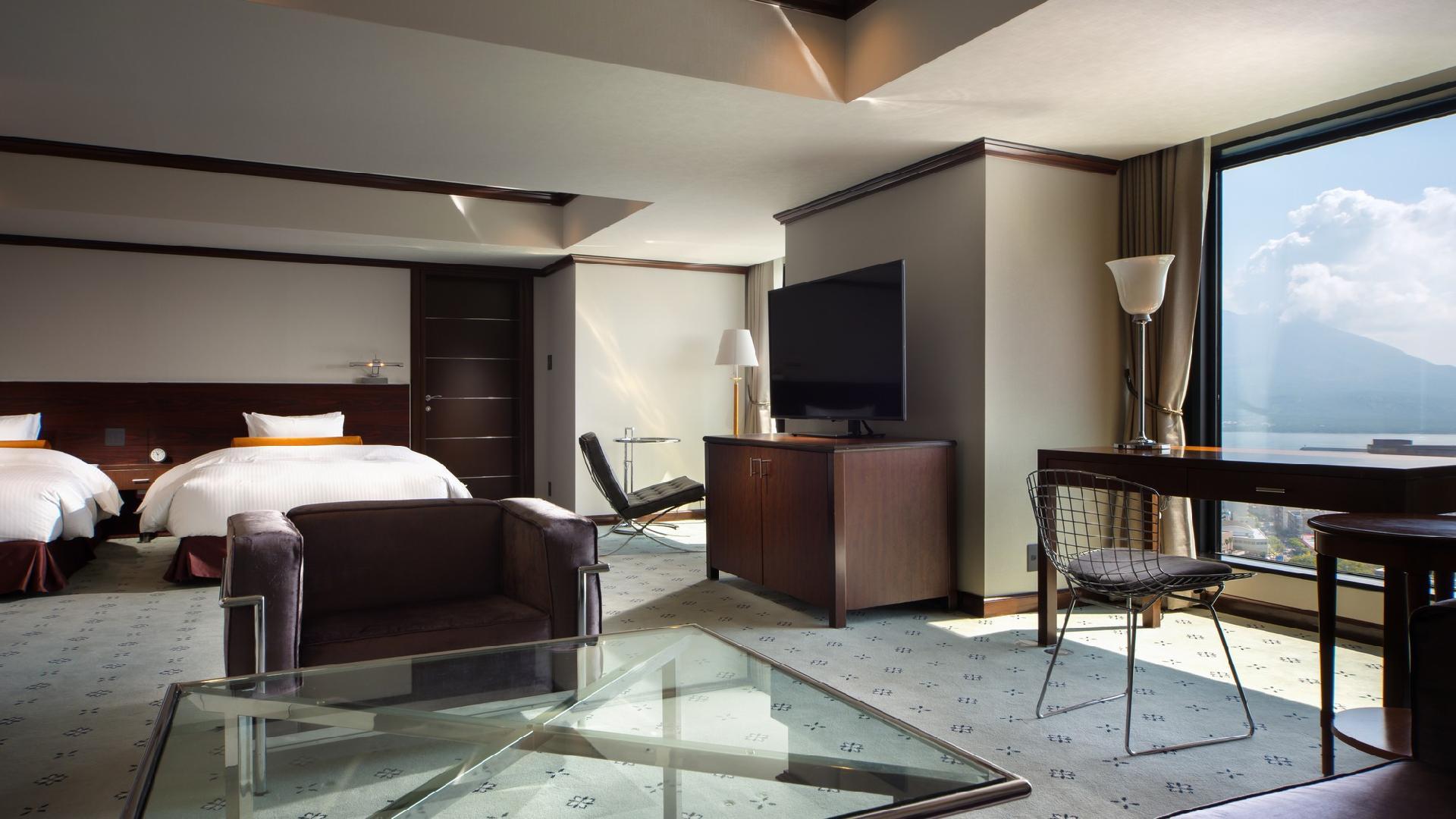 Premium, Junior Suite, Twin Beds, Night View