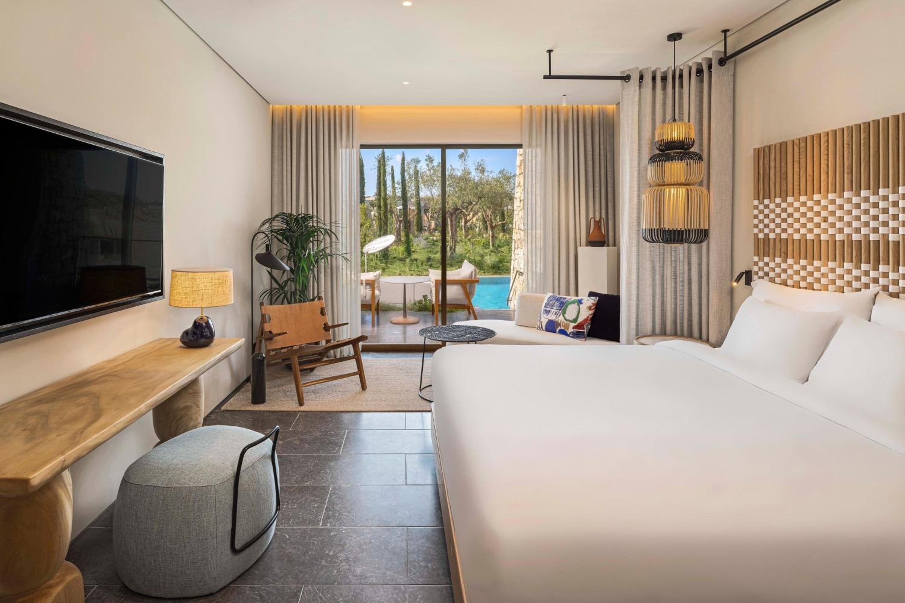 Swim Up, Infinity, Guest Room, Premier, King Bed, Sofa