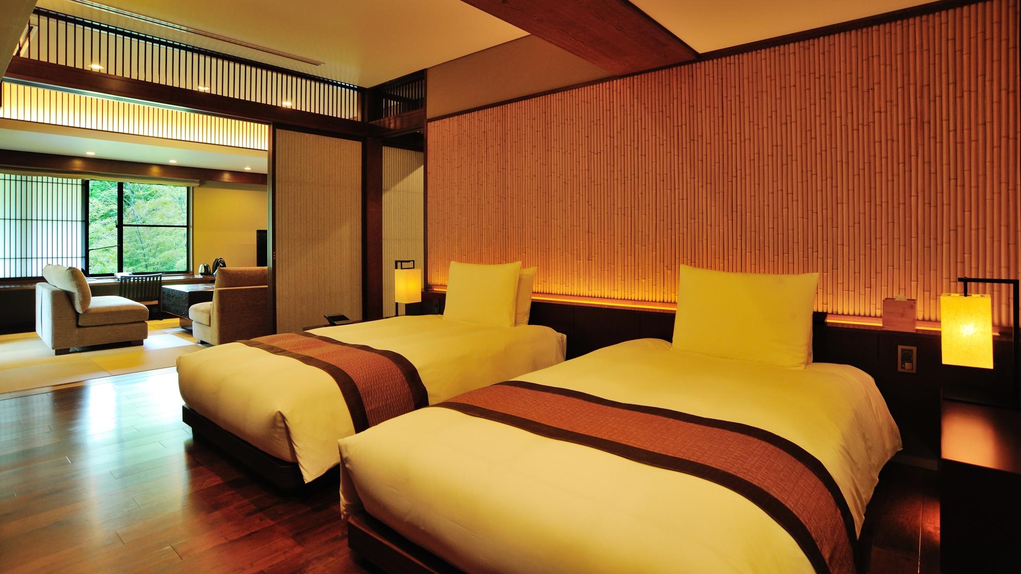 Interior, Suite, Courtyard View, Indoor Spring Bath