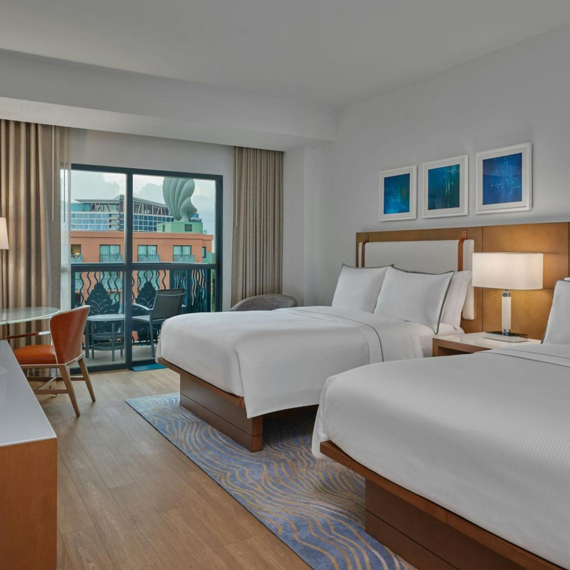 Guest Room, 2 Queen Beds, Resort View, Balcony