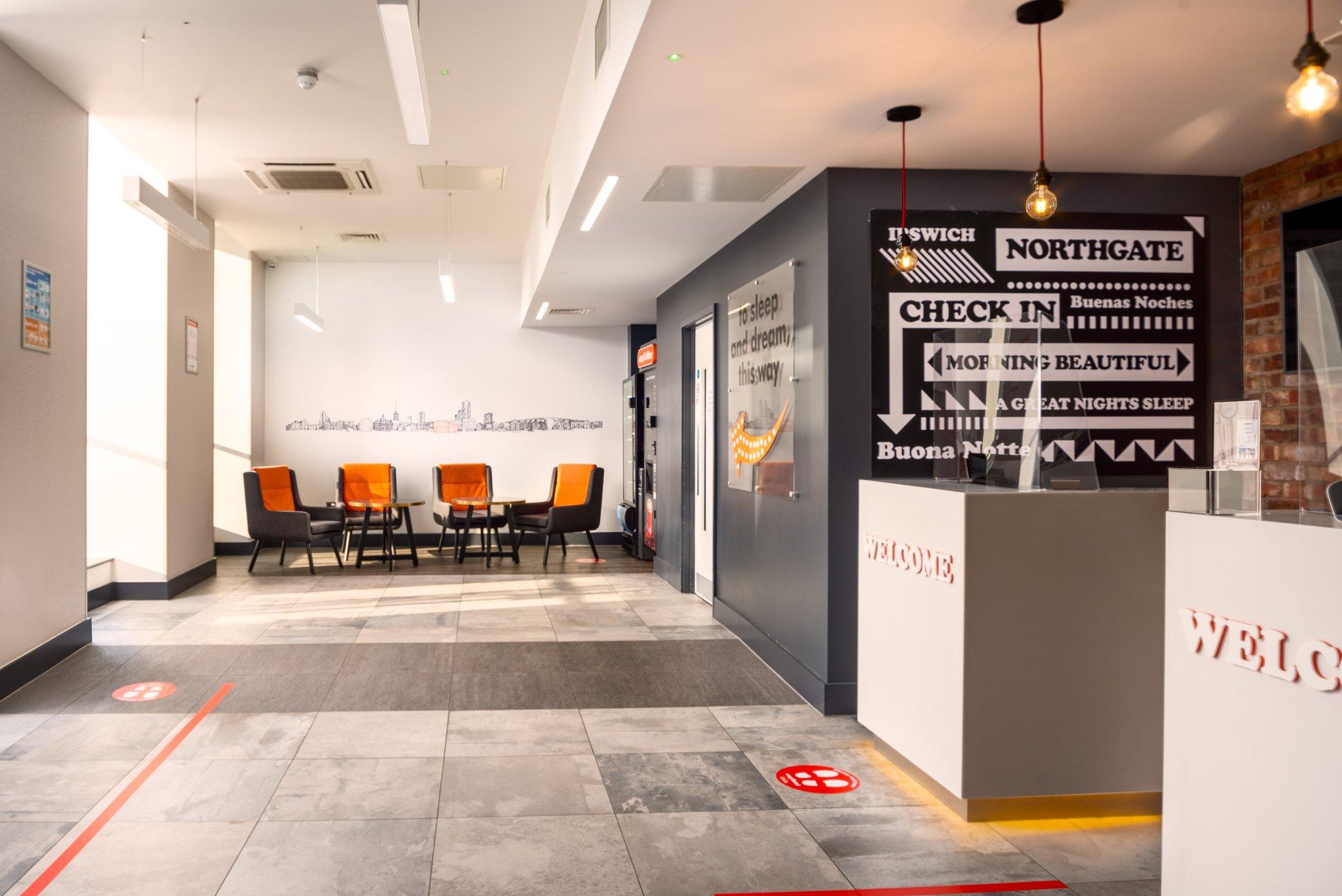 Lobby at easyHotel Ipswich Town Centre, IPSWICH
