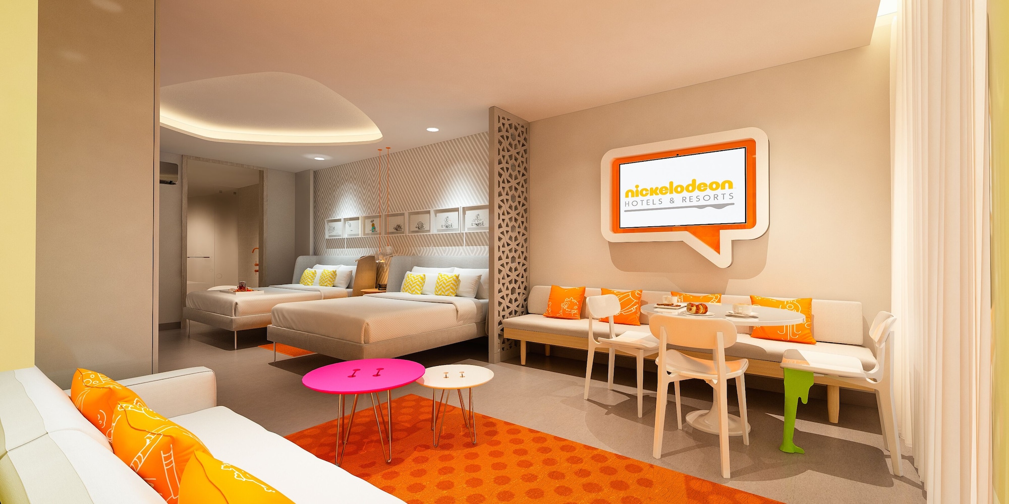 Swim-Up Oceanfront Pool Deck Level Queen Suite، Nickelodeon Hotels and Resorts Riviera Maya All Inclusive 6/10