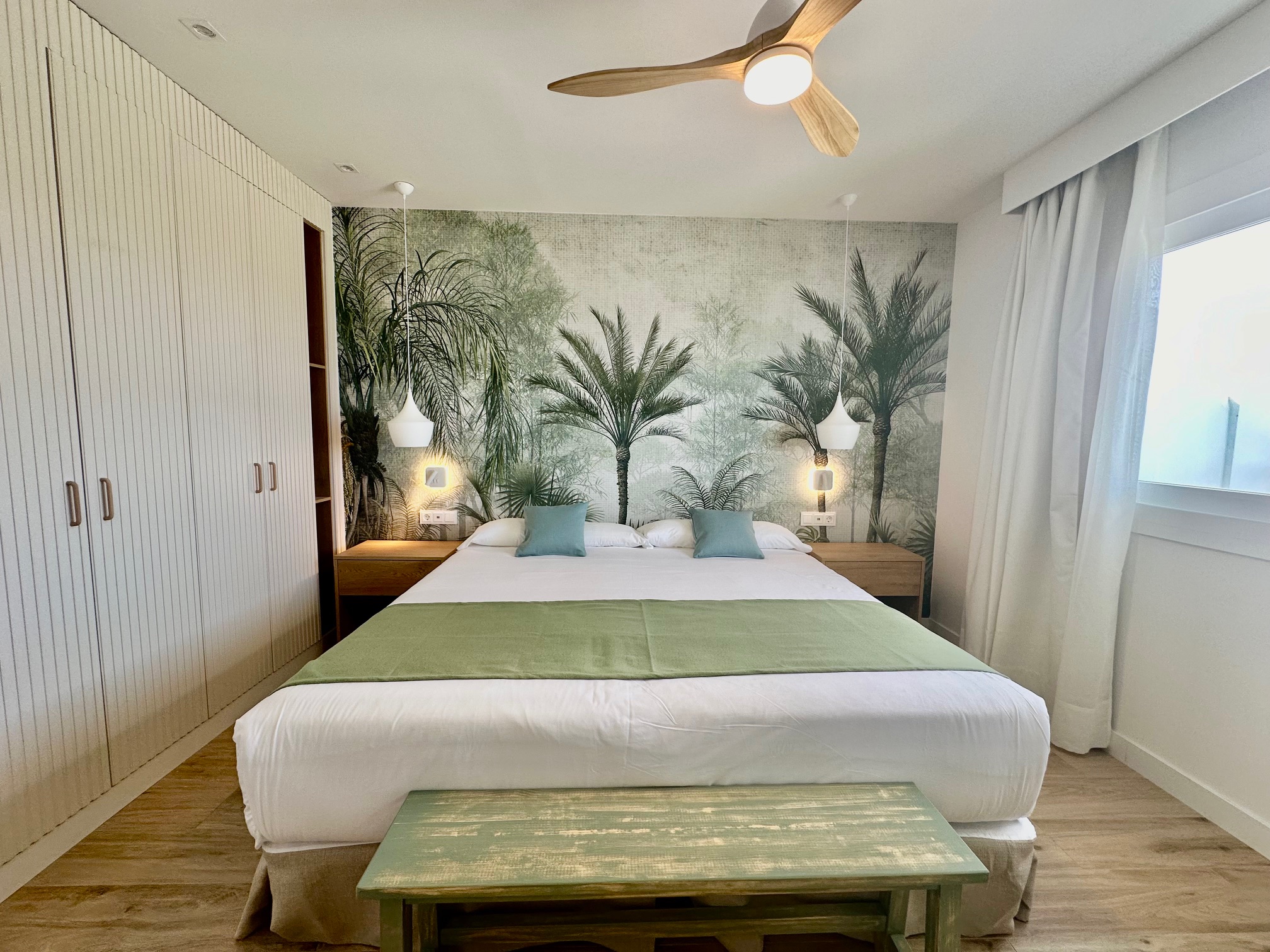 شقة بإطلالة على الحديقة