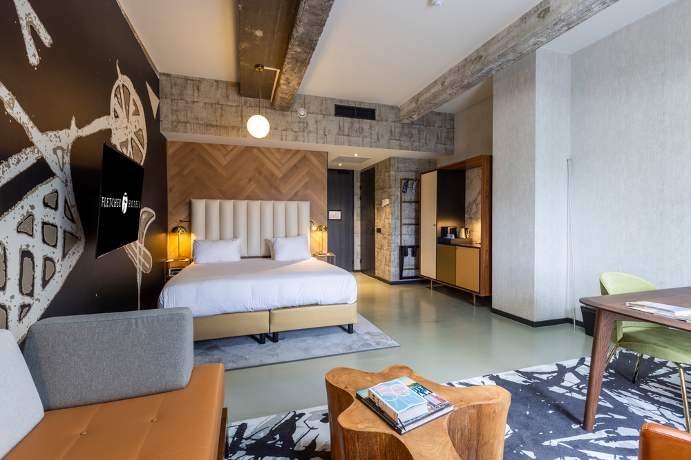غرفة فاخرة بسرير مزدوج، Fletcher Boutique Hotel Slaak-Rotterdam 2/3