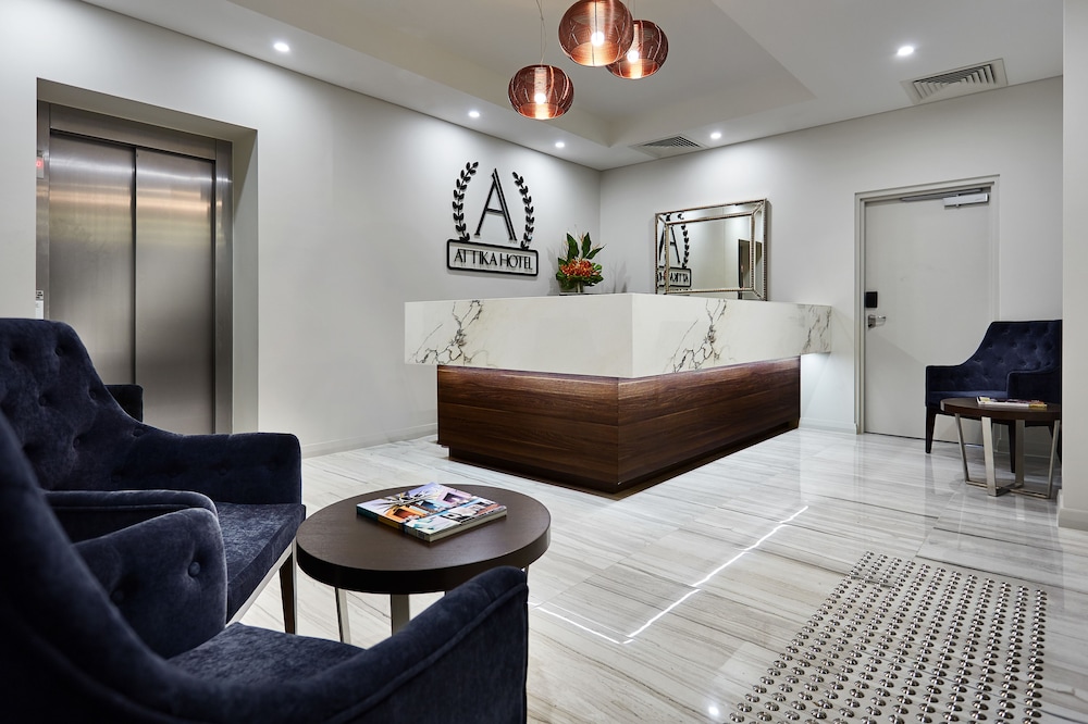 Lobby at Attika Hotel, PERTH