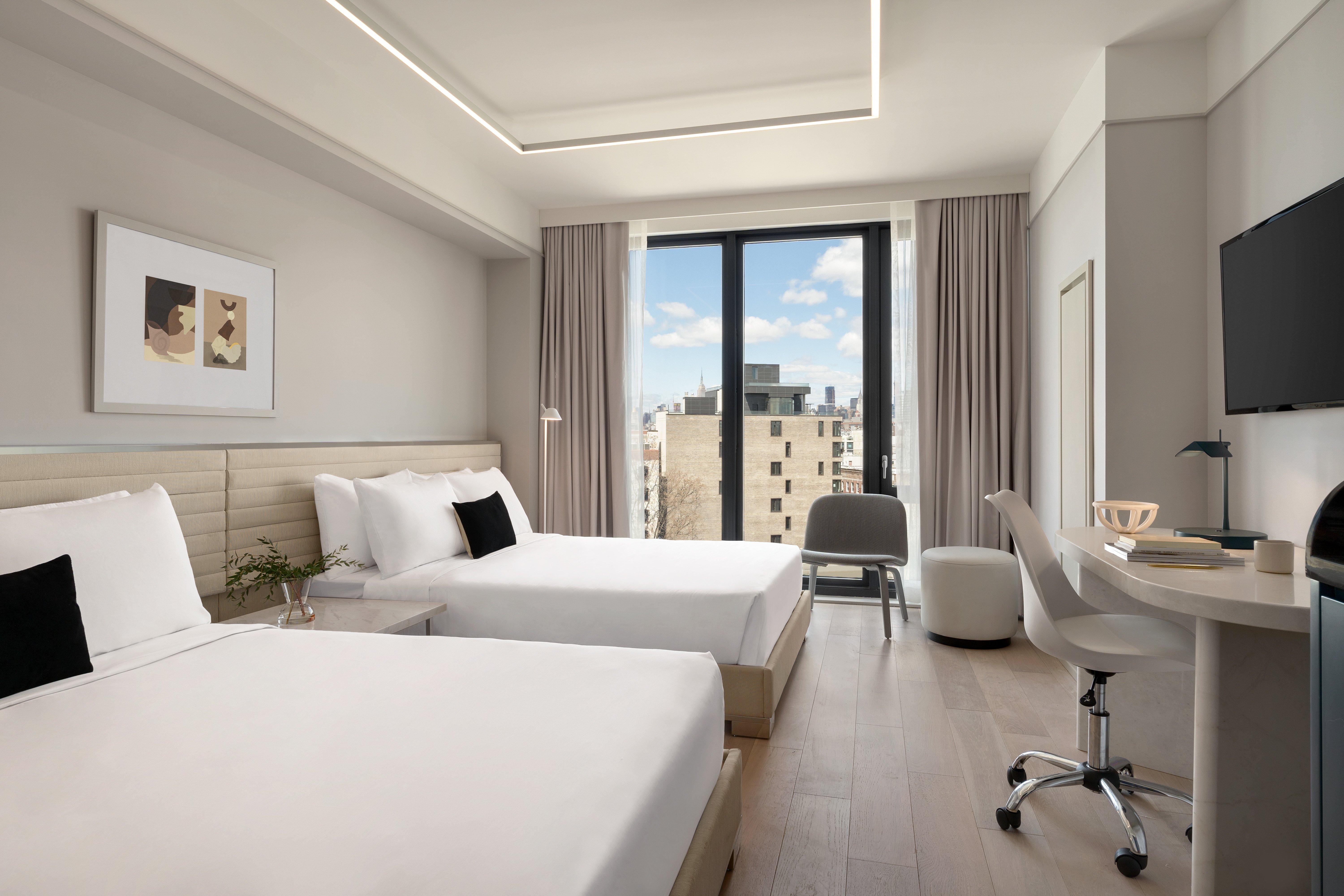 غرفة بسريرين مزدوجين، Hotel Indigo Williamsburg - Brooklyn 2/3