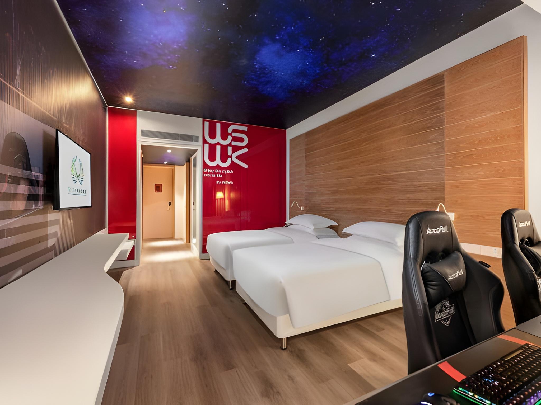 غرفة بسريرين منفصلين، Garden Lane Meilan Airport Hotel Formerly Haikou Meilan Airport Hotel 2/2