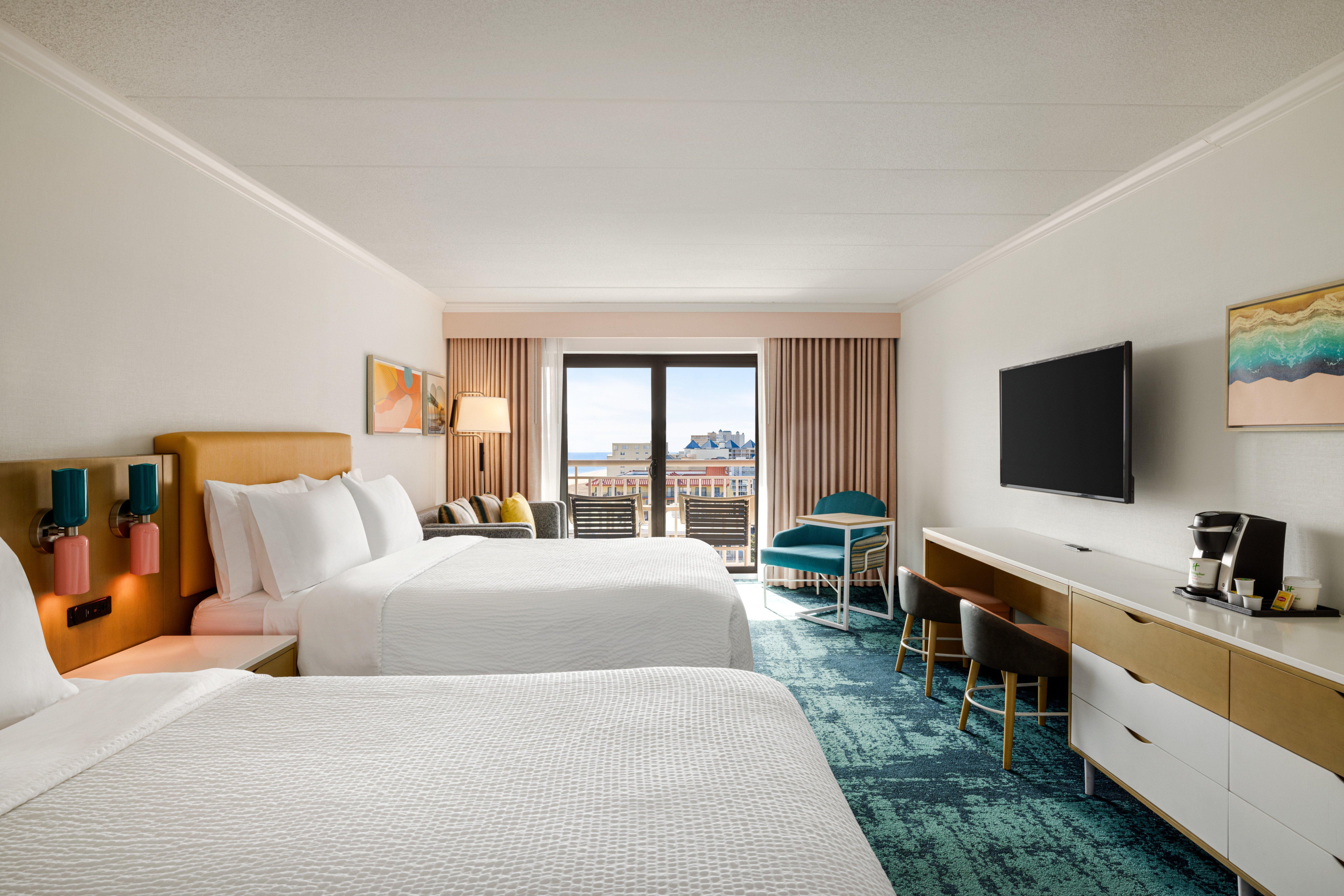 Ocean, Suite, 2 Queen Beds, Pool View