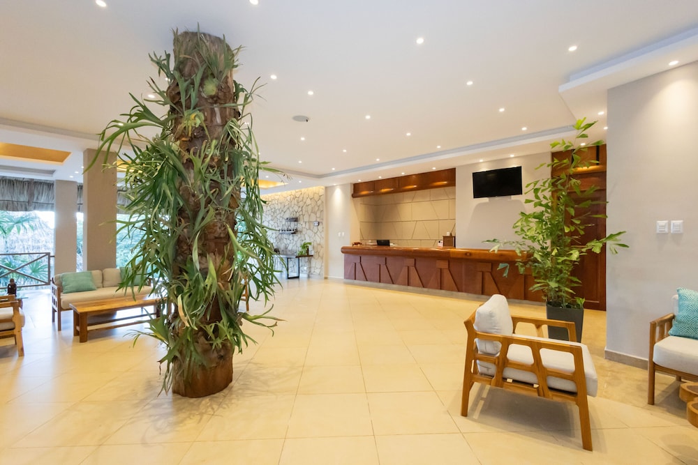 Lobby at Camino Real Tikal, San Jose Peten