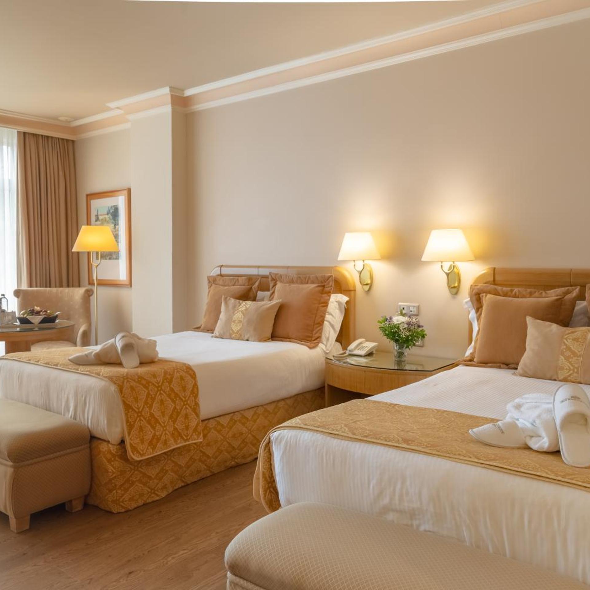 DELUXE, DOUBLE OR TWIN BED