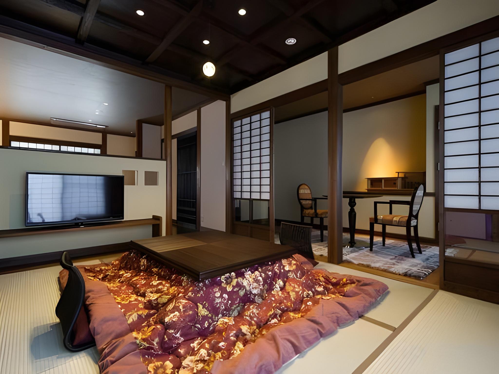 Interior, Japanese, Outdoor Bath, Tatami