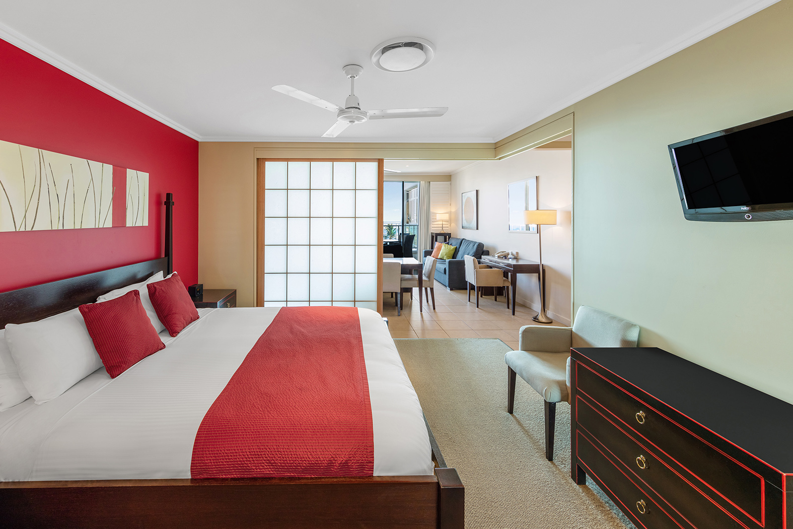 غرفة بإطلالة على المسبح بغرفتي نوم، Oaks Hervey Bay Resort and Spa 3/5