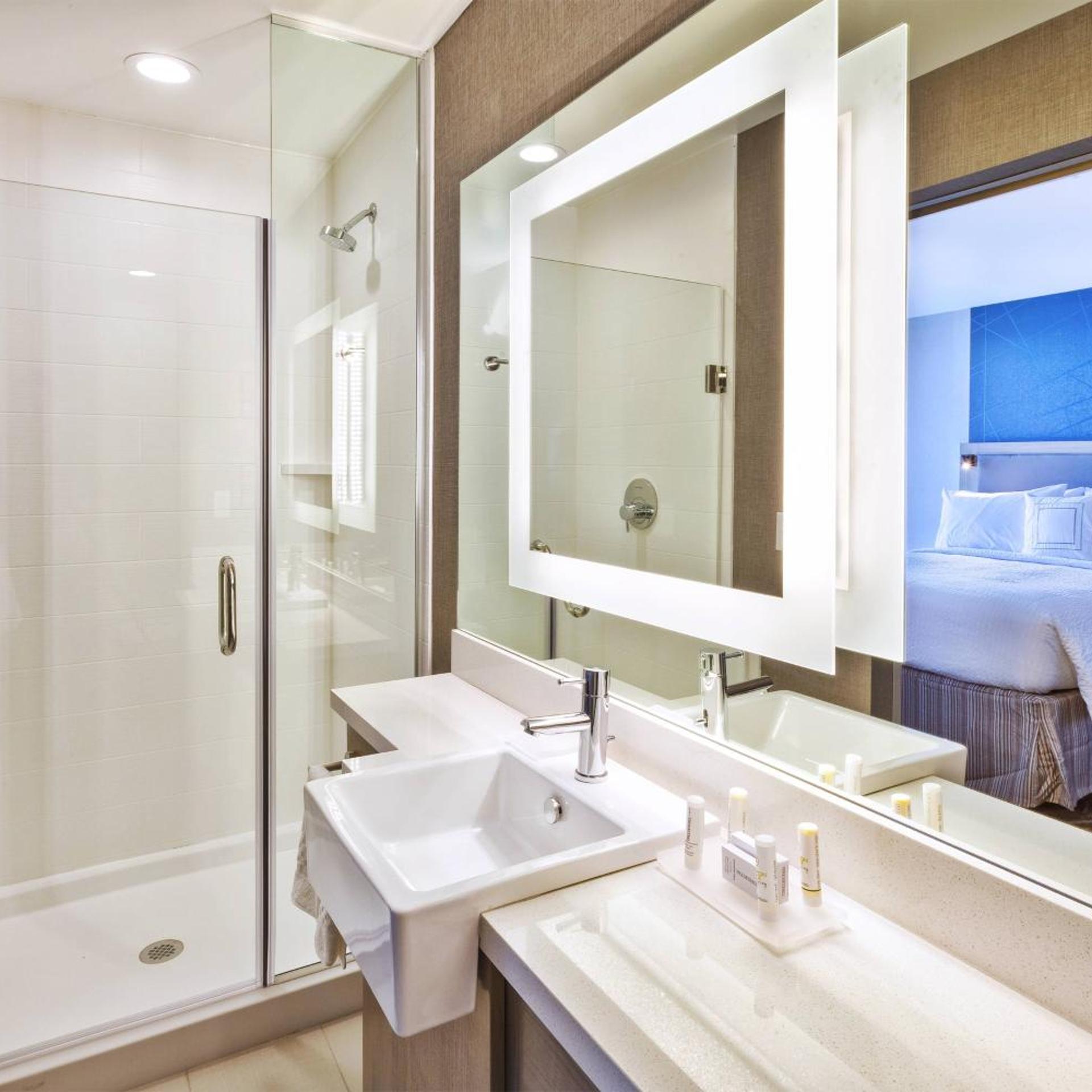 جناح بسرير كينج مع سرير سحّاب إضافي مع أريكة لذوي الإعاقة، SPRINGHILL SUITES BENTON HARBOR ST. JOSEPH 3/4