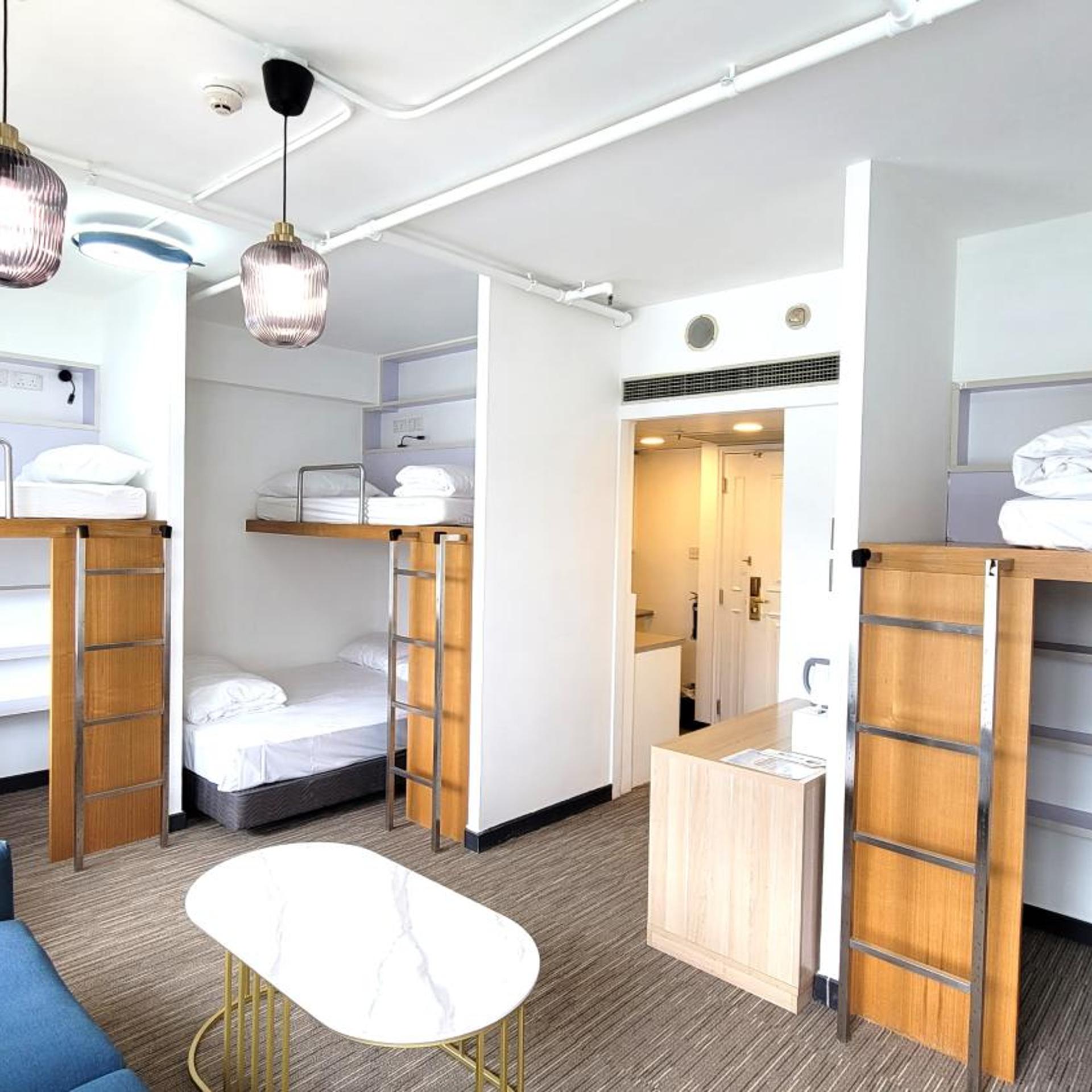 غرفة عائلية بسرير بطابقين بإطلالة على البحر، Grand Bay View Hotel 7/7