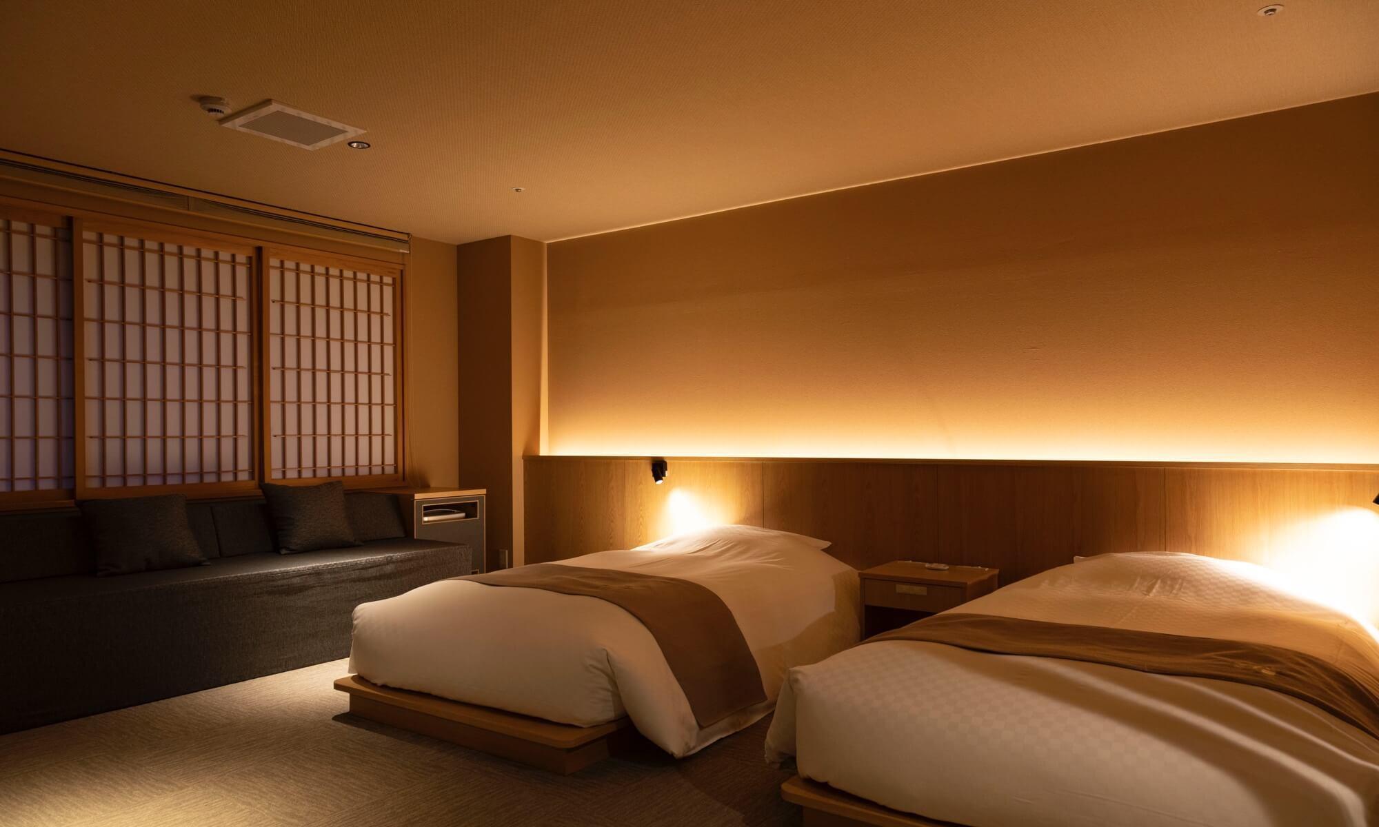 Deluxe, Twin Beds, Hot Spring Bath