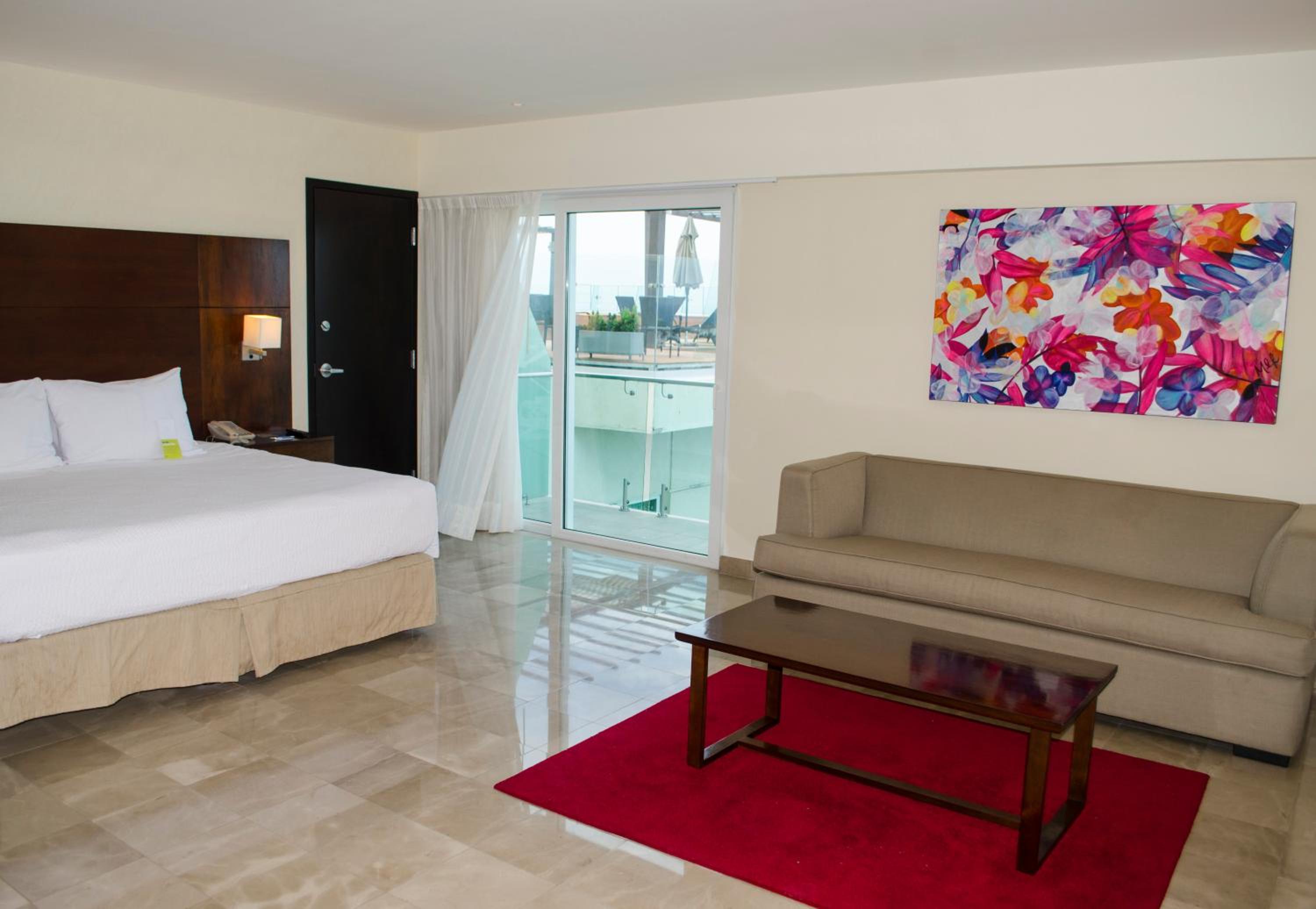 Master, Suite, King Bed, Partial Ocean View, Sofa, Balcony