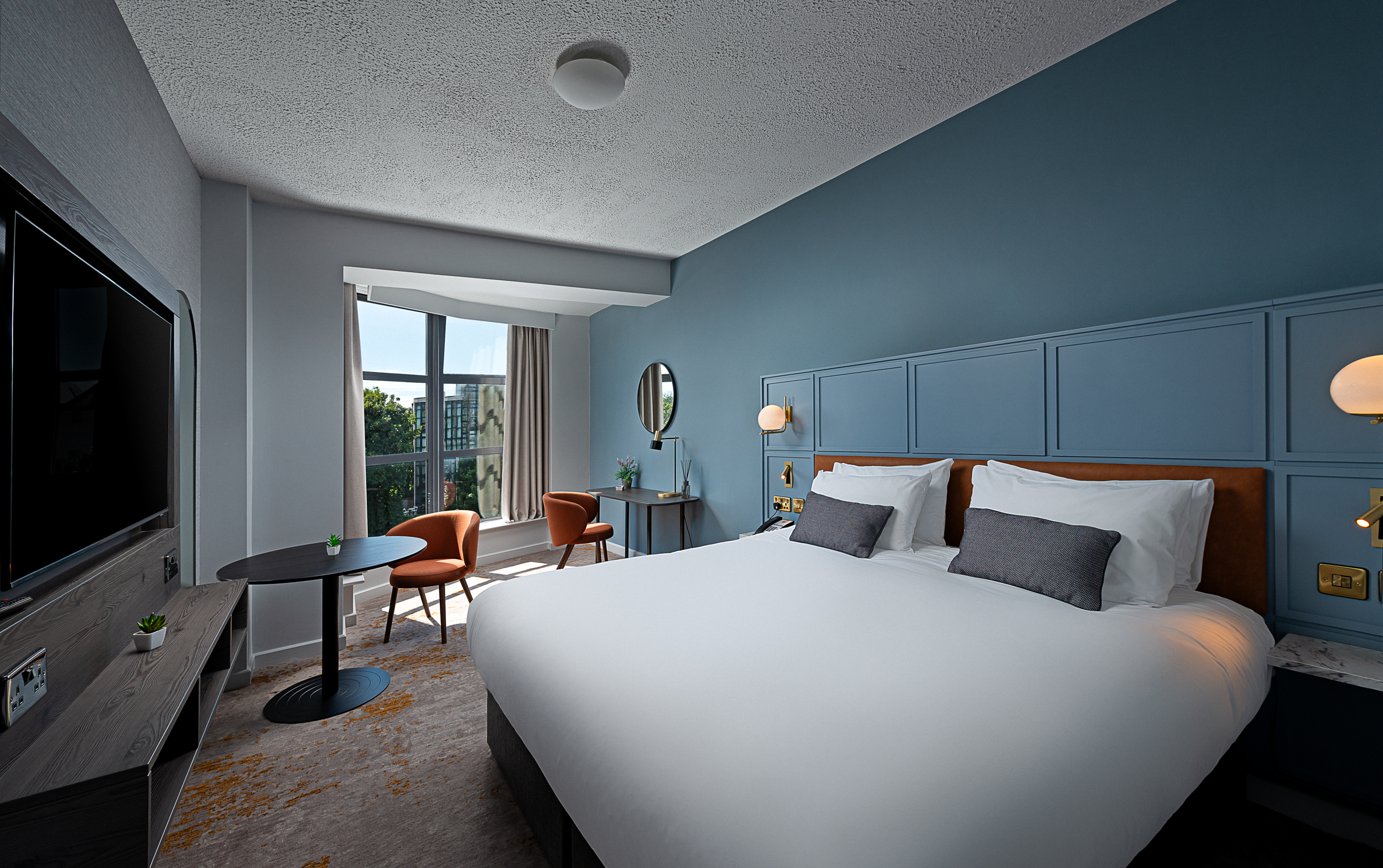 Room, Single, Double Bed, River View