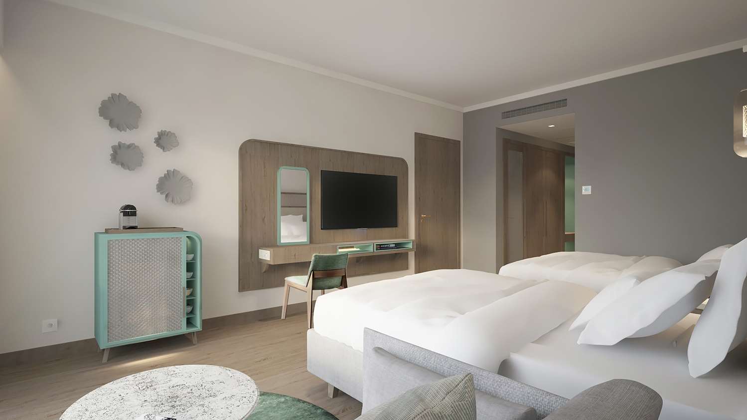 Superior, 2 Double Beds, Pool Access