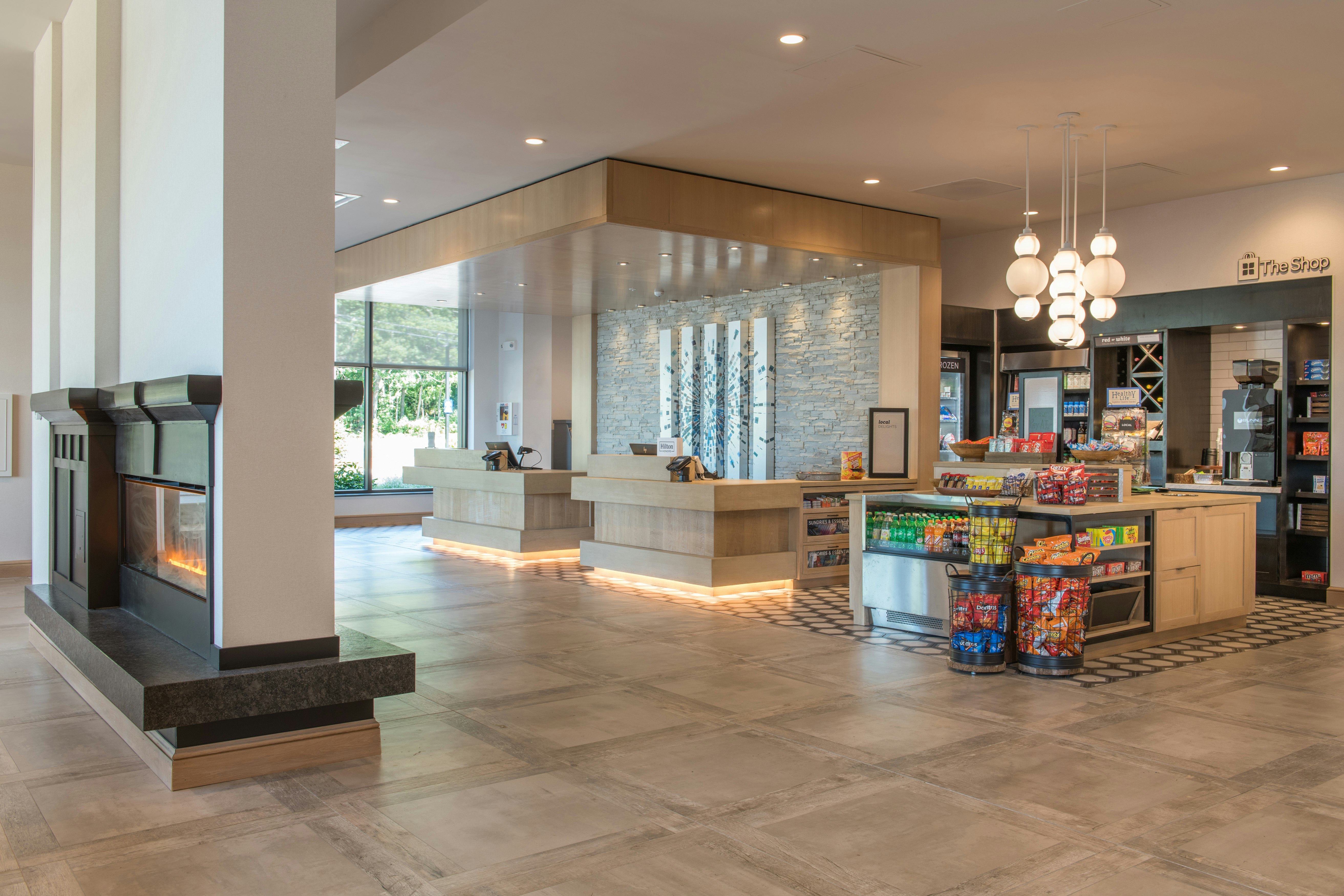 Lobby at Hilton Garden Inn Boston Canton, Canton - MA