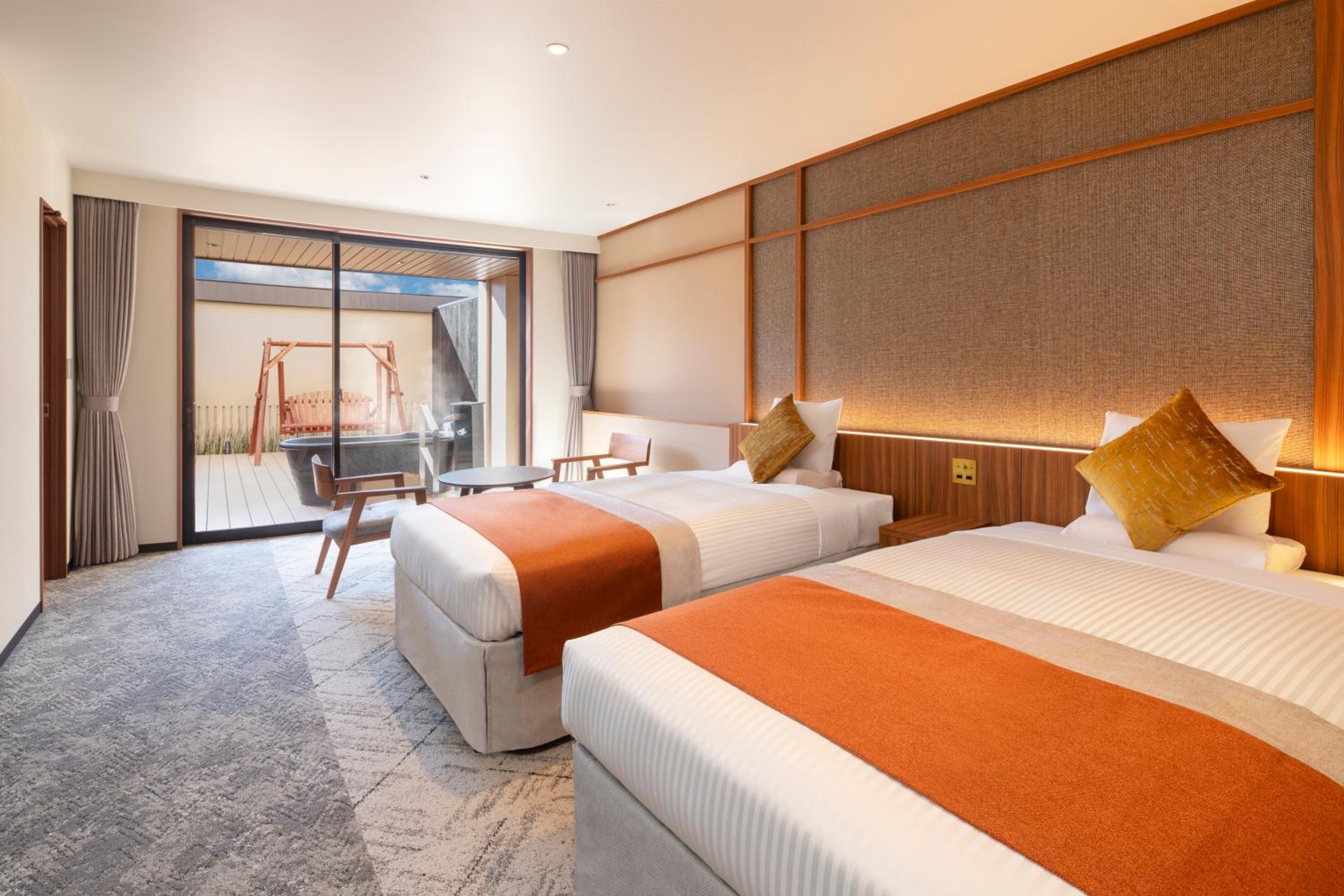 Deluxe, Twin Beds, Outdoor Bath, Terrace