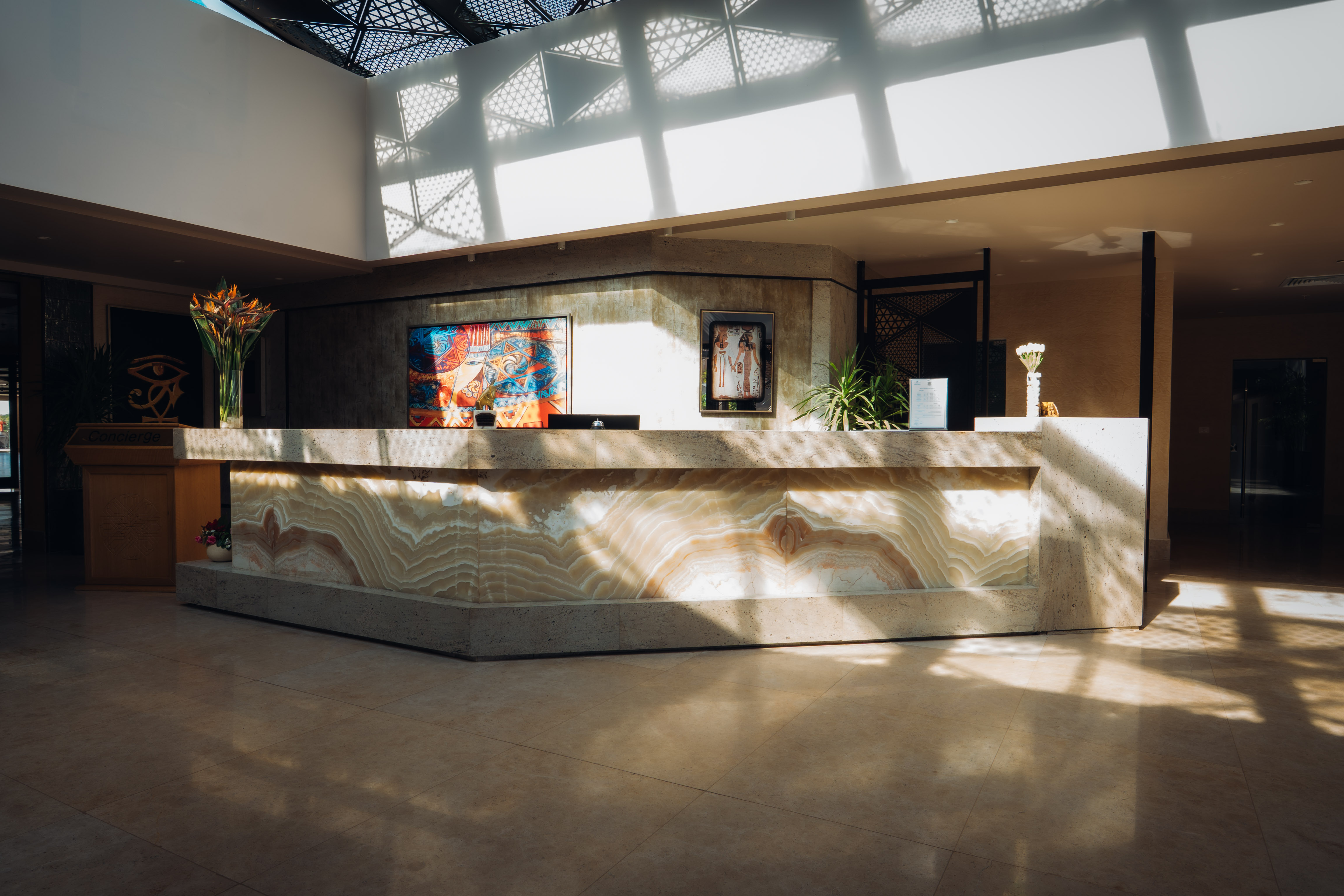 Lobby at Retac Abu Simbel Nefertari Hotel, ABUSIMBEL