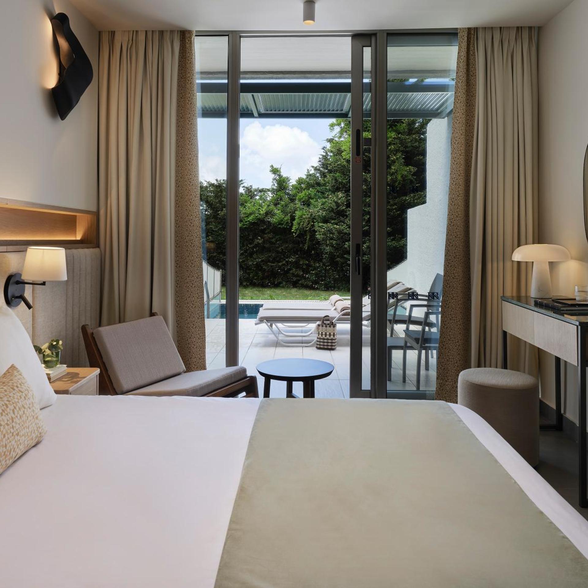 Double Room Main Building Private Pool Garden View (R2)