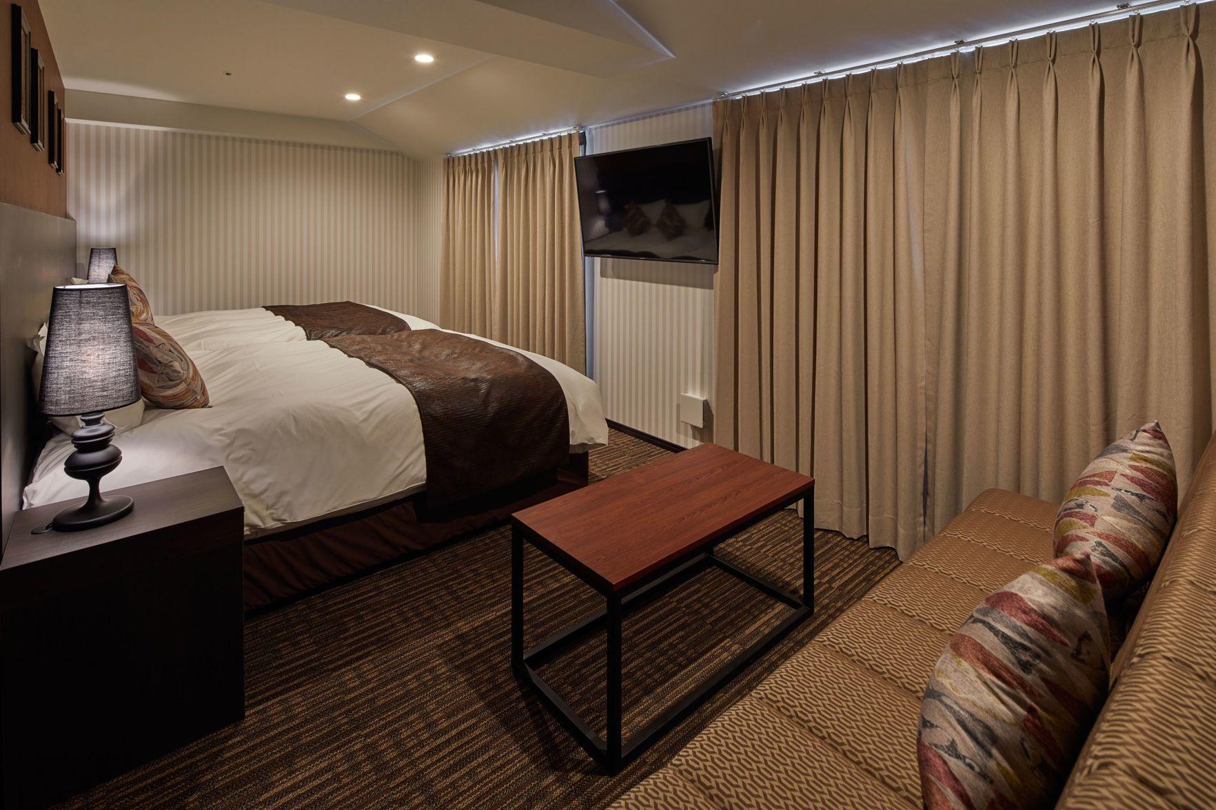 Deluxe, Twin Beds, Outdoor Bath, Sofa