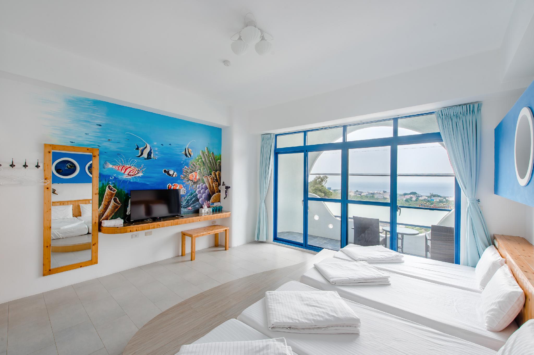 Standard, Quadruple, 4 Beds, Sea View