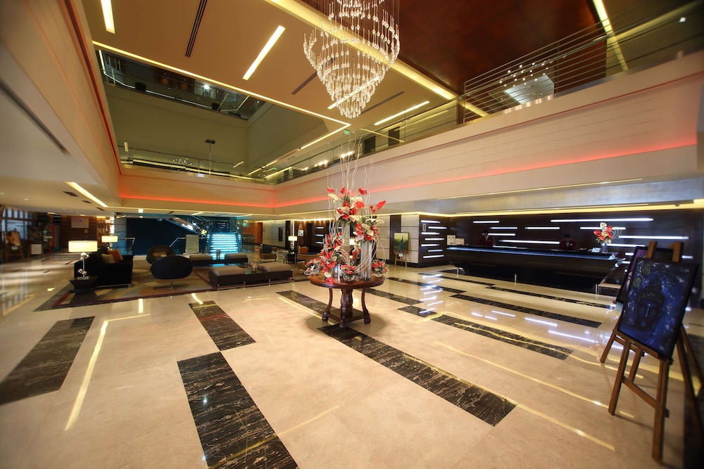 Lobby at Gokulam Grand Hotel Spa, BANGALORE