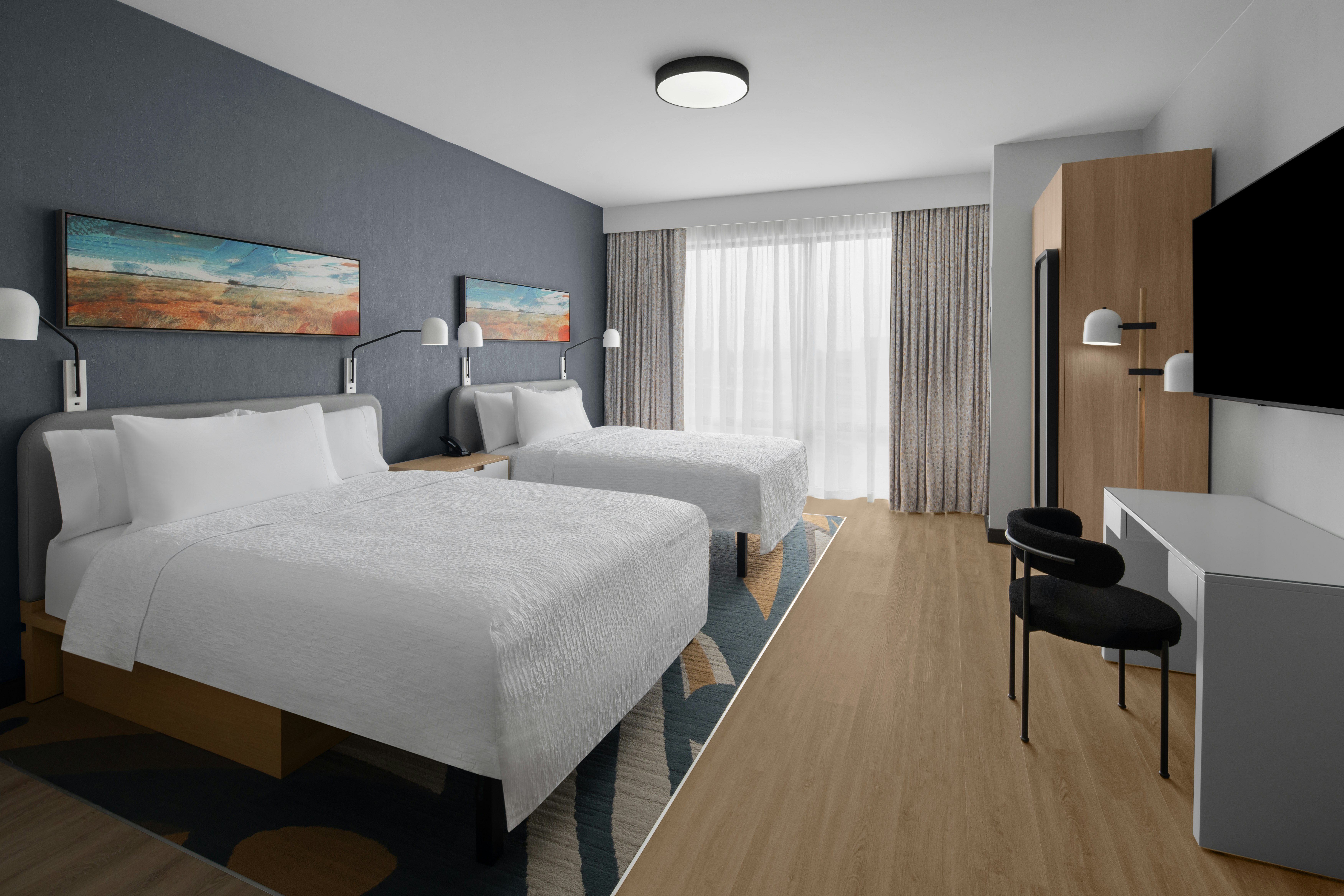 Efficiency, Suite, 2 Queen Beds، Homewood Suites by Hilton Grand Prairie at EpicCentral 2/5
