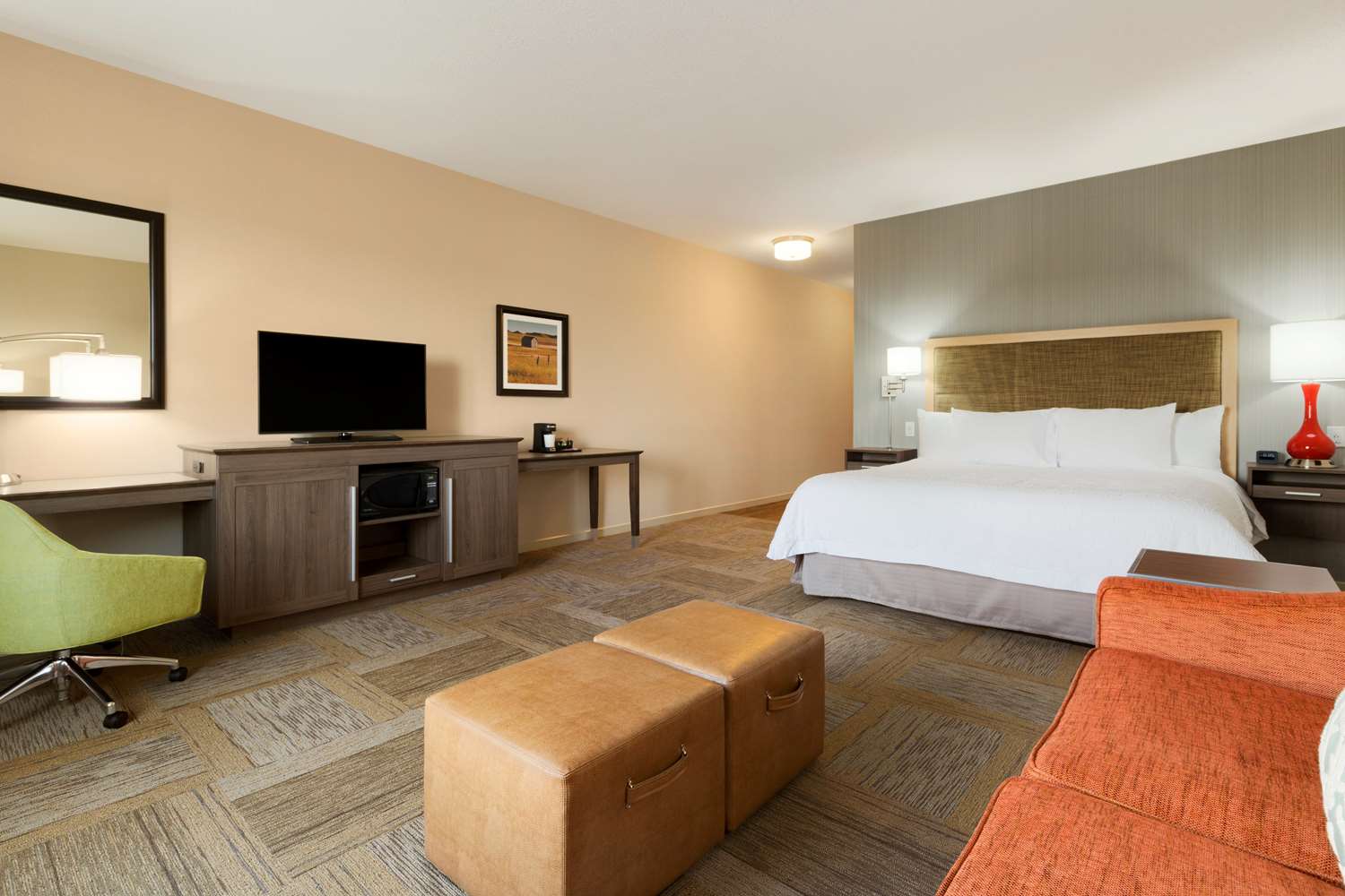Room, King Bed, Sofa, Jetted Tub