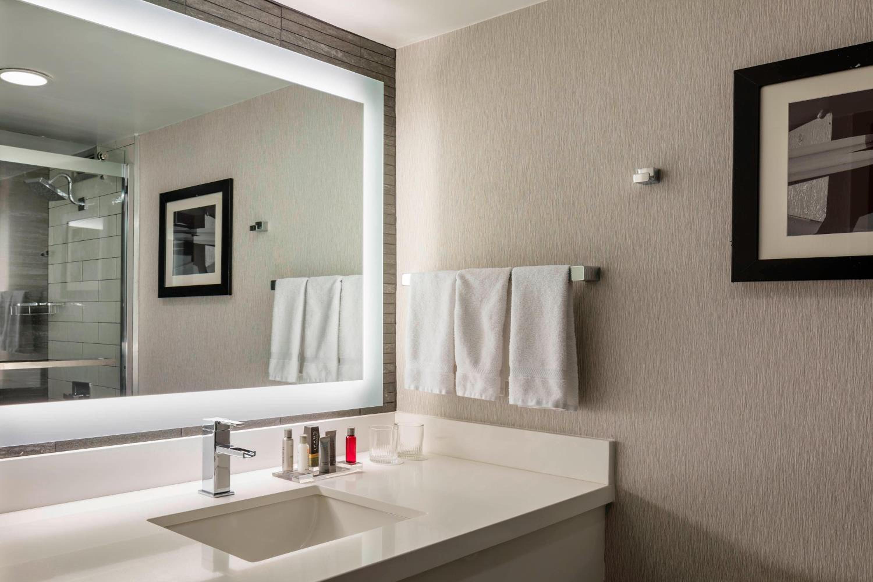 غرفة بسرير كينج بشرفة لذوي الإعاقة، Boston Marriott Newton 7/8