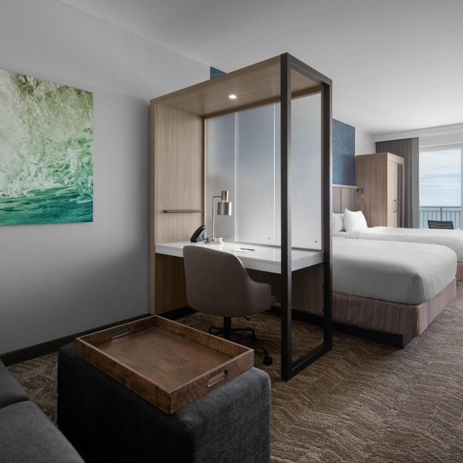 Suite, Queen Bed, Ocean Front, Sofa, Balcony، SpringHill Suites by Marriott Myrtle Beach Oceanfront 5/8